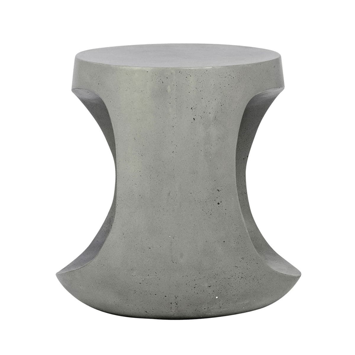 Phoenix Outdoor Cement Hole Side Table - Thumbnail 4