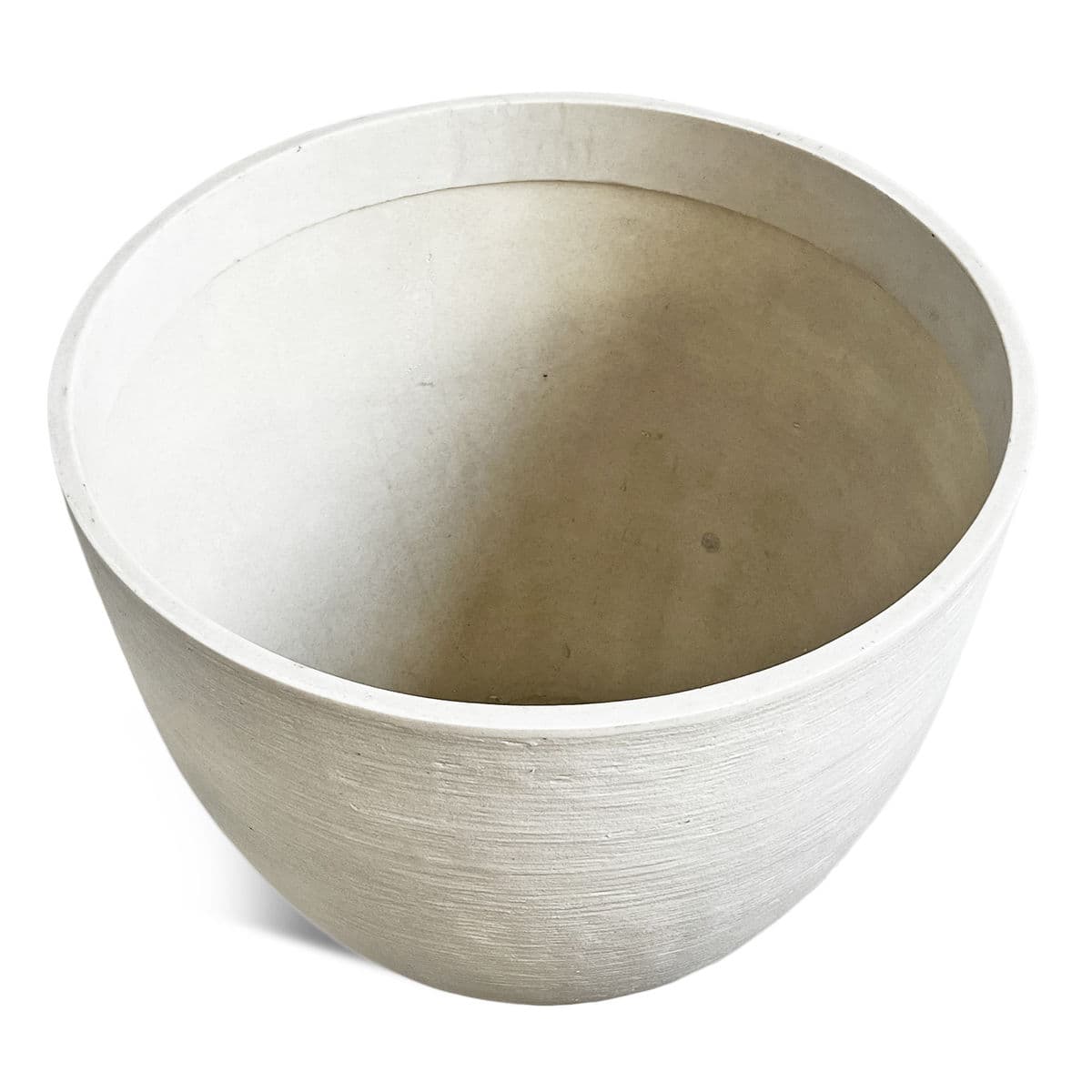 White Composite Planter Pot Large - Thumbnail 4