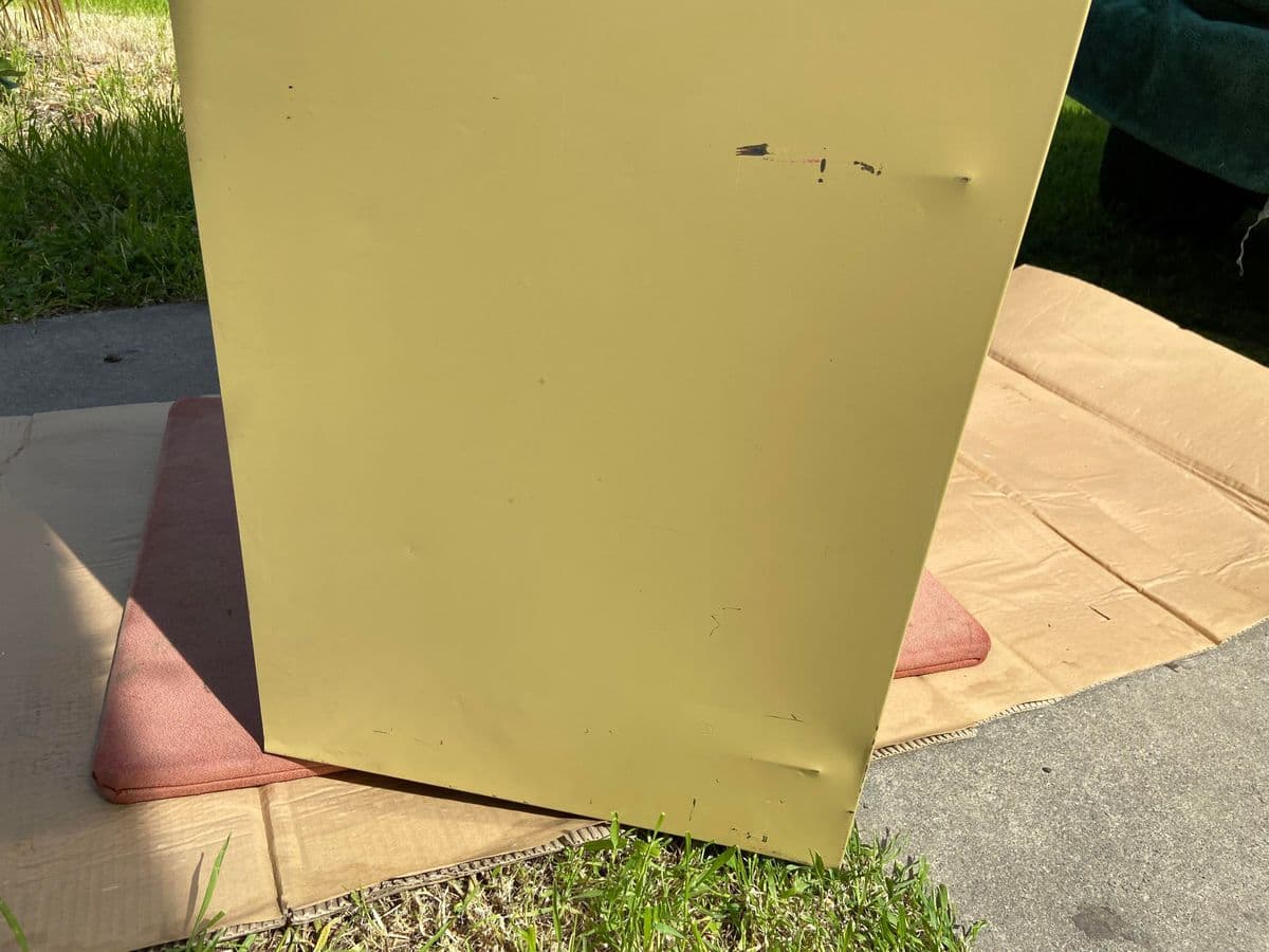 1970s Tab Vintage Mid Century Modern Metal Industrial Barrister Style Cabinet - Thumbnail 3