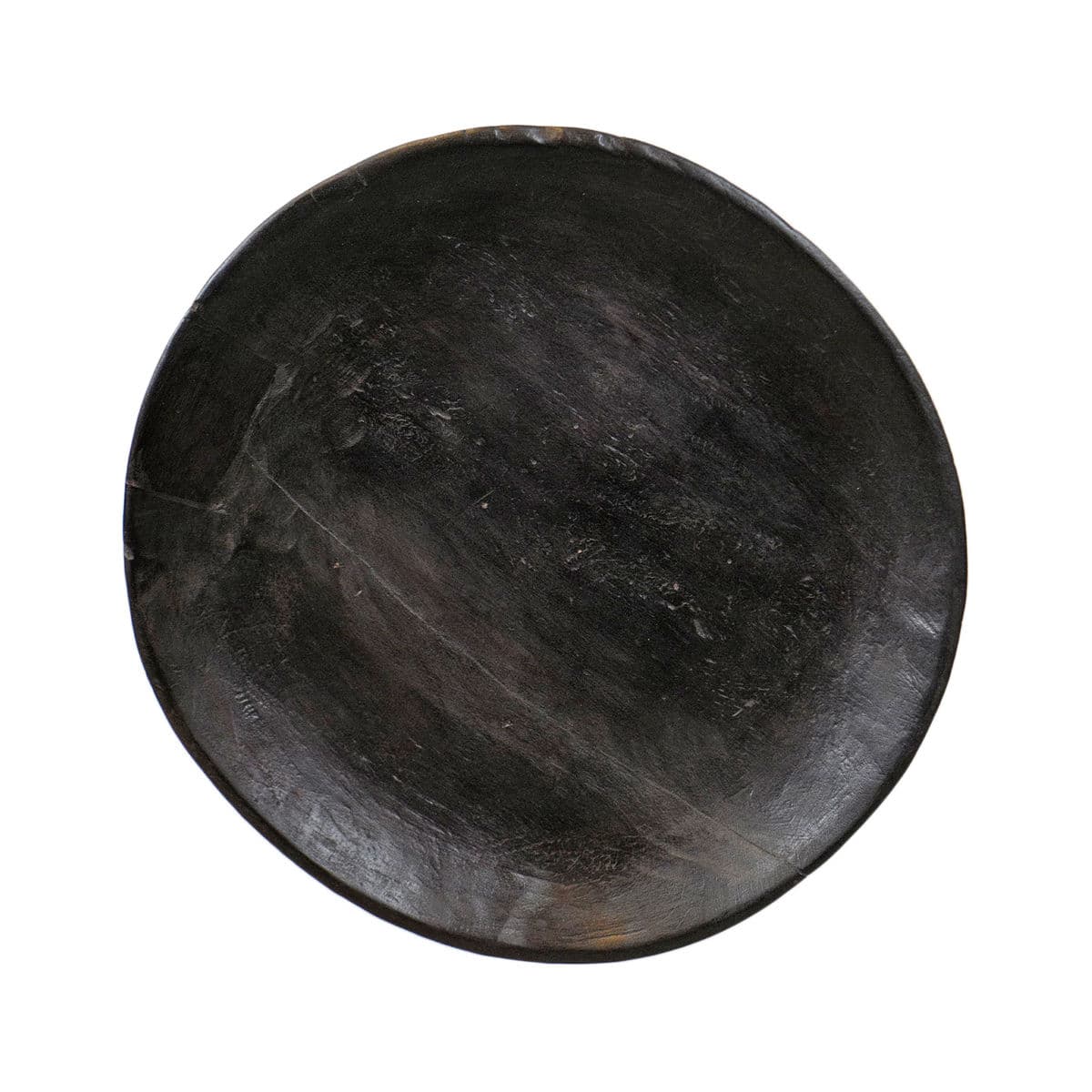 Vintage Naga Wood Serving Bowl Stool - Thumbnail 4