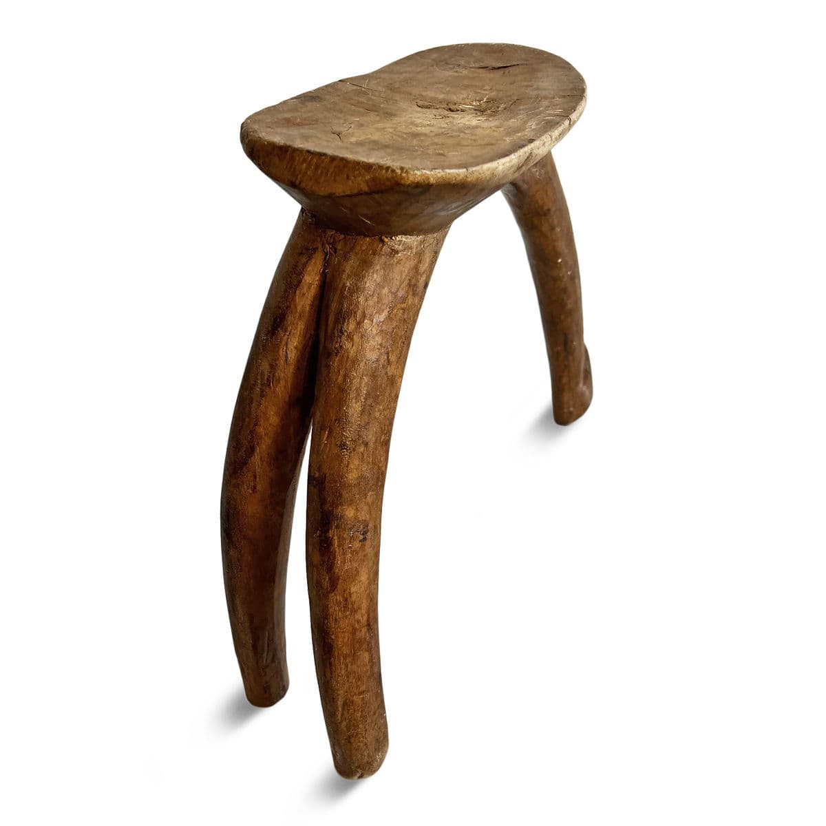 Vintage Mali 3-Leg Stool - Thumbnail 4