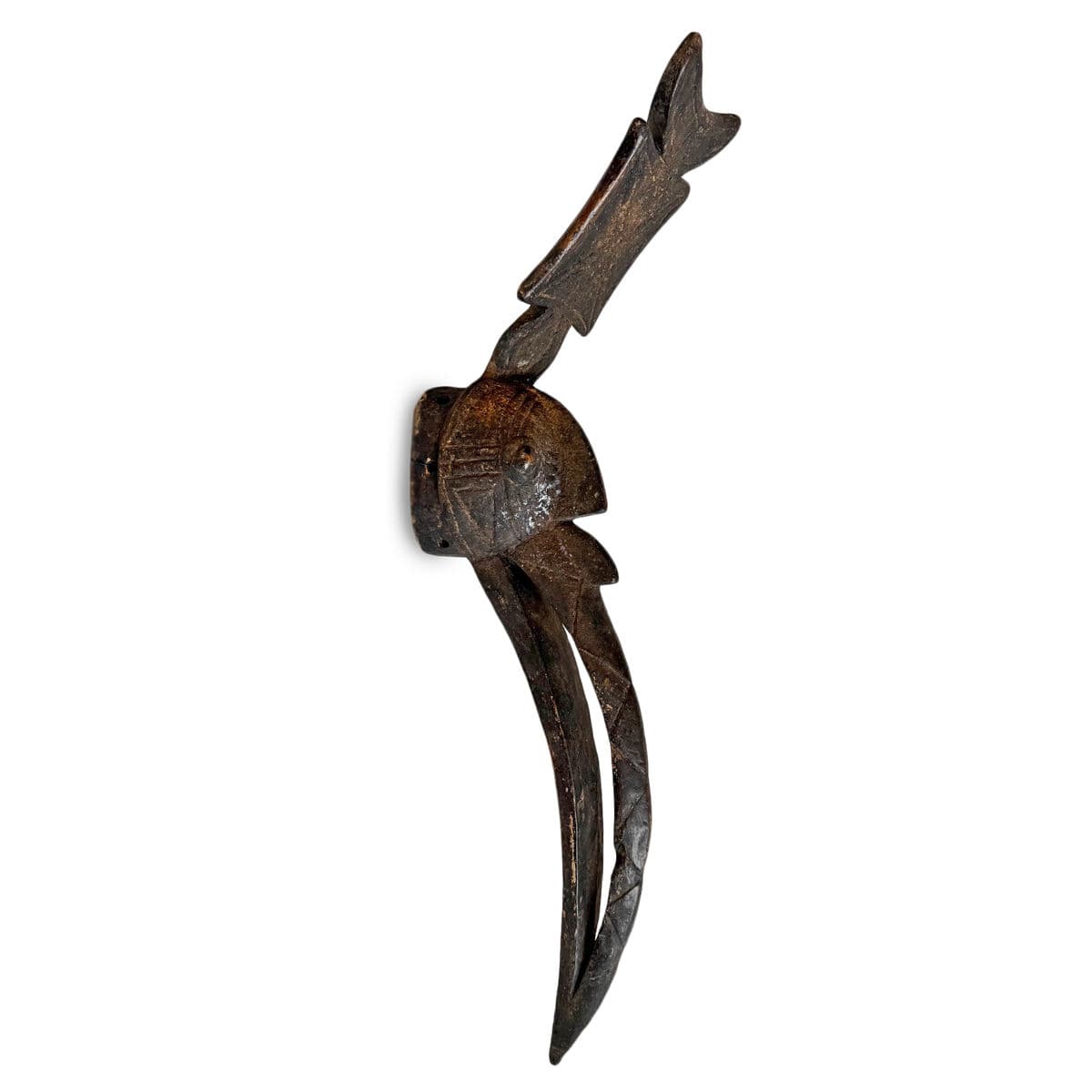 Old Burkina Faso Stork Bird Mask - Thumbnail 4
