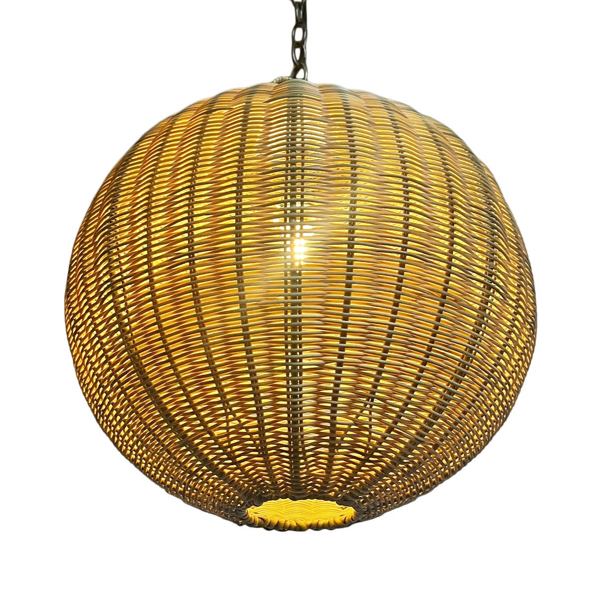 Outdoor Faux Rattan Globe Lantern 18 - Thumbnail 4