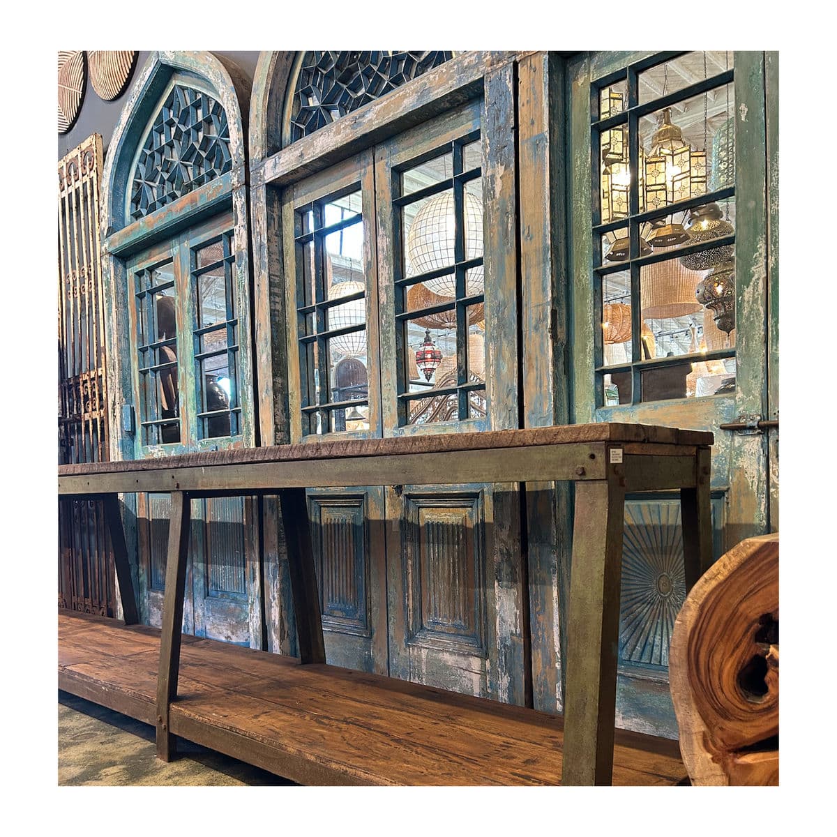 Jodhpur Church Door with Mirror - Thumbnail 4