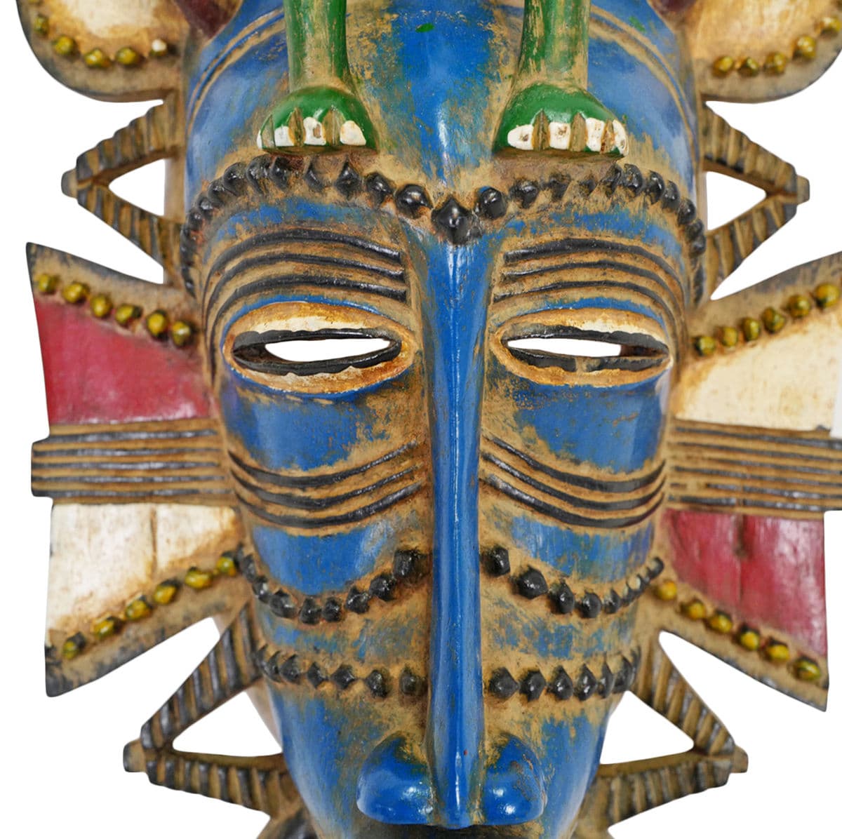Colorful Zoomorphic South African Mask - Thumbnail 4