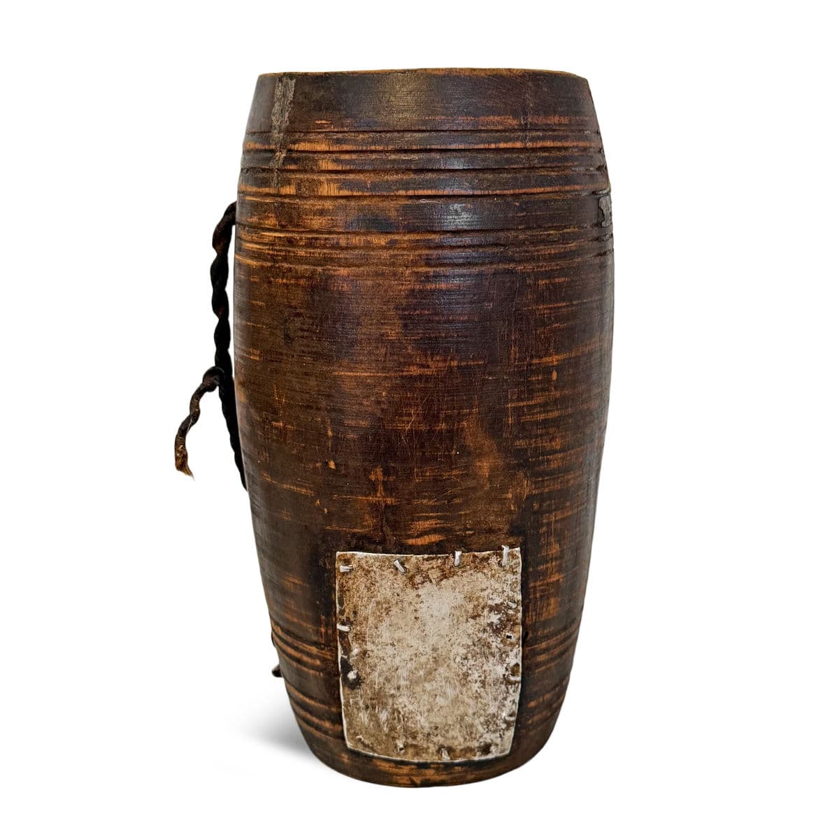 Vintage India Wood Water Pot - Thumbnail 4