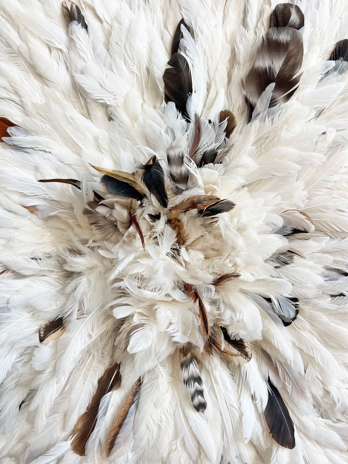 White & Black Speckle Juju Wall Art - Thumbnail 4