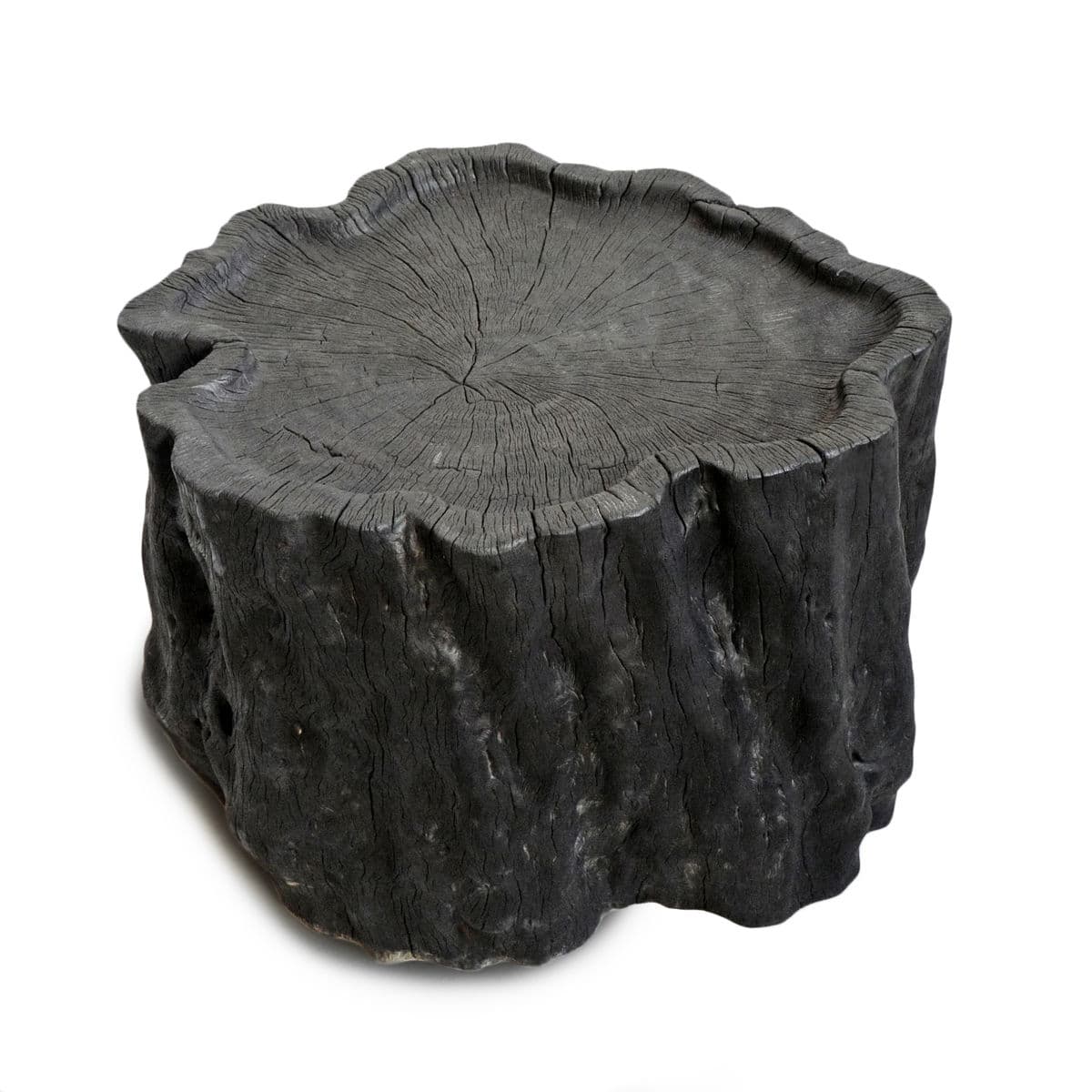 Burnt Ebony Lychee Stump Table - Thumbnail 4