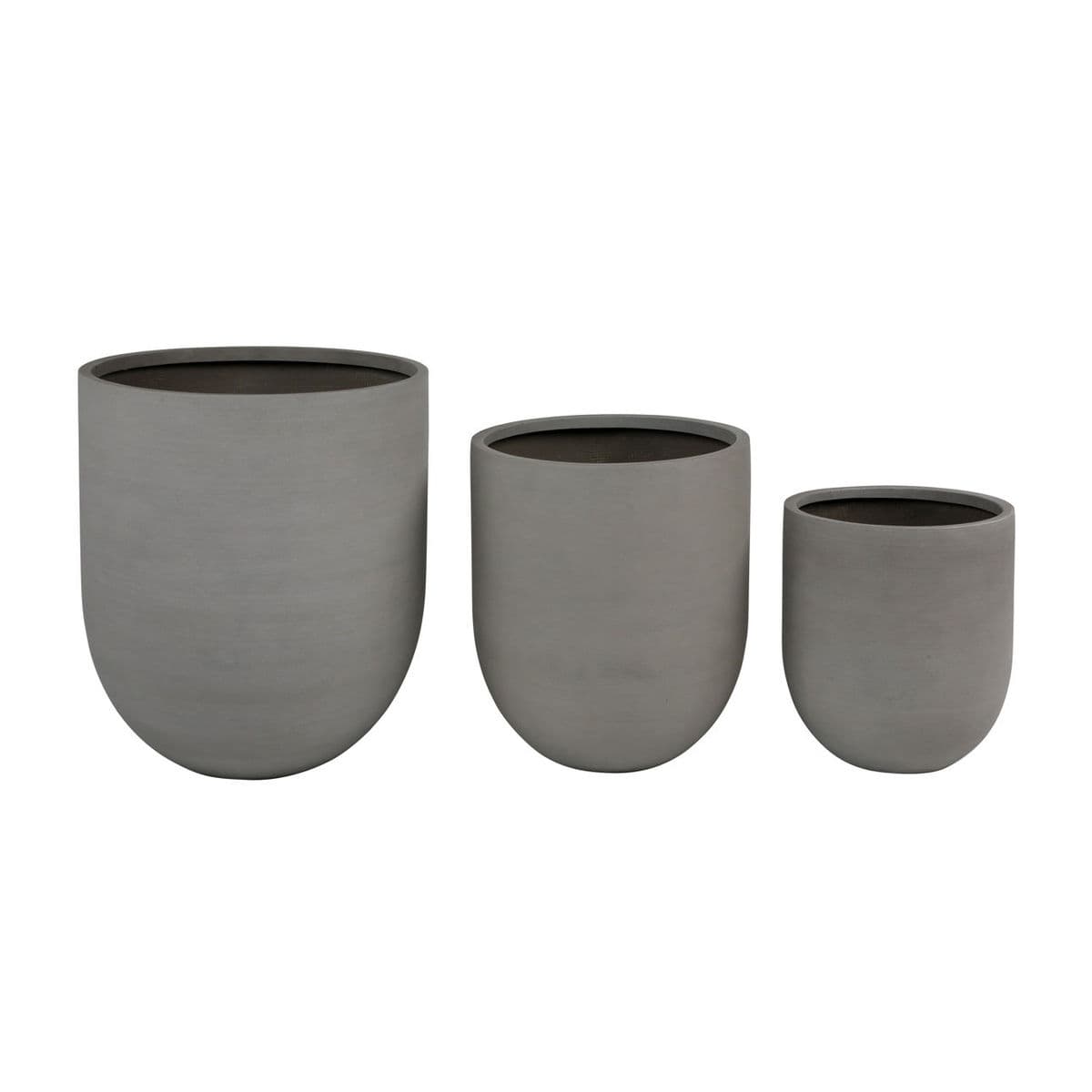 Conical Grey Planter Large - Thumbnail 4