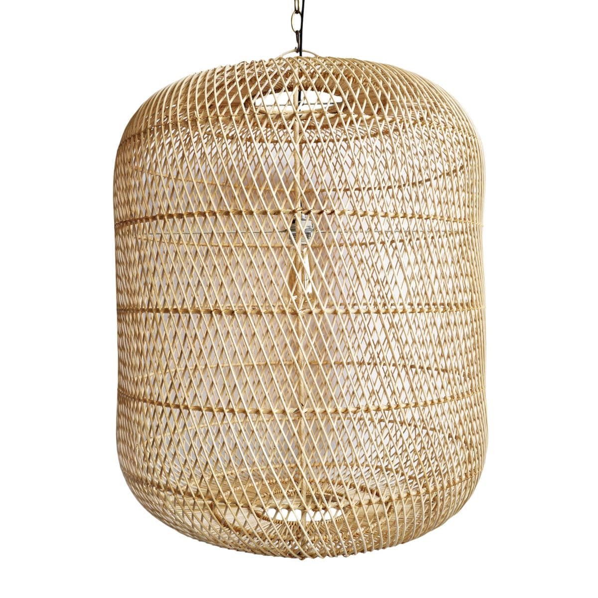 Raw Wicker Jug Lantern Large - Thumbnail 4