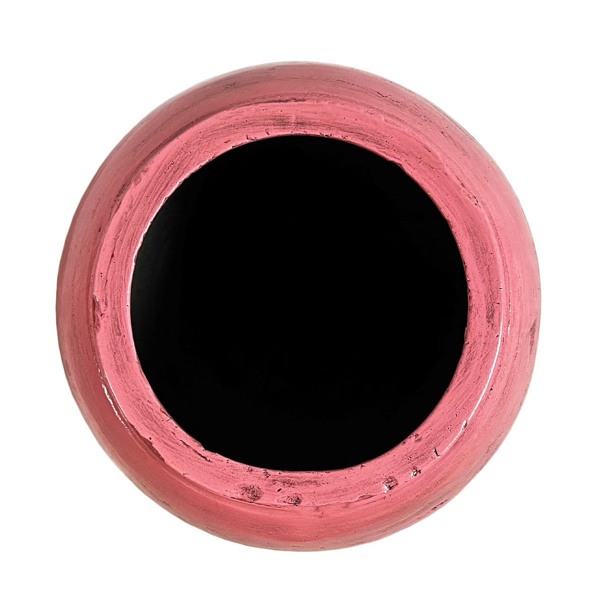 Vintage Pink Glaze Terra Cotta Pot - Thumbnail 4