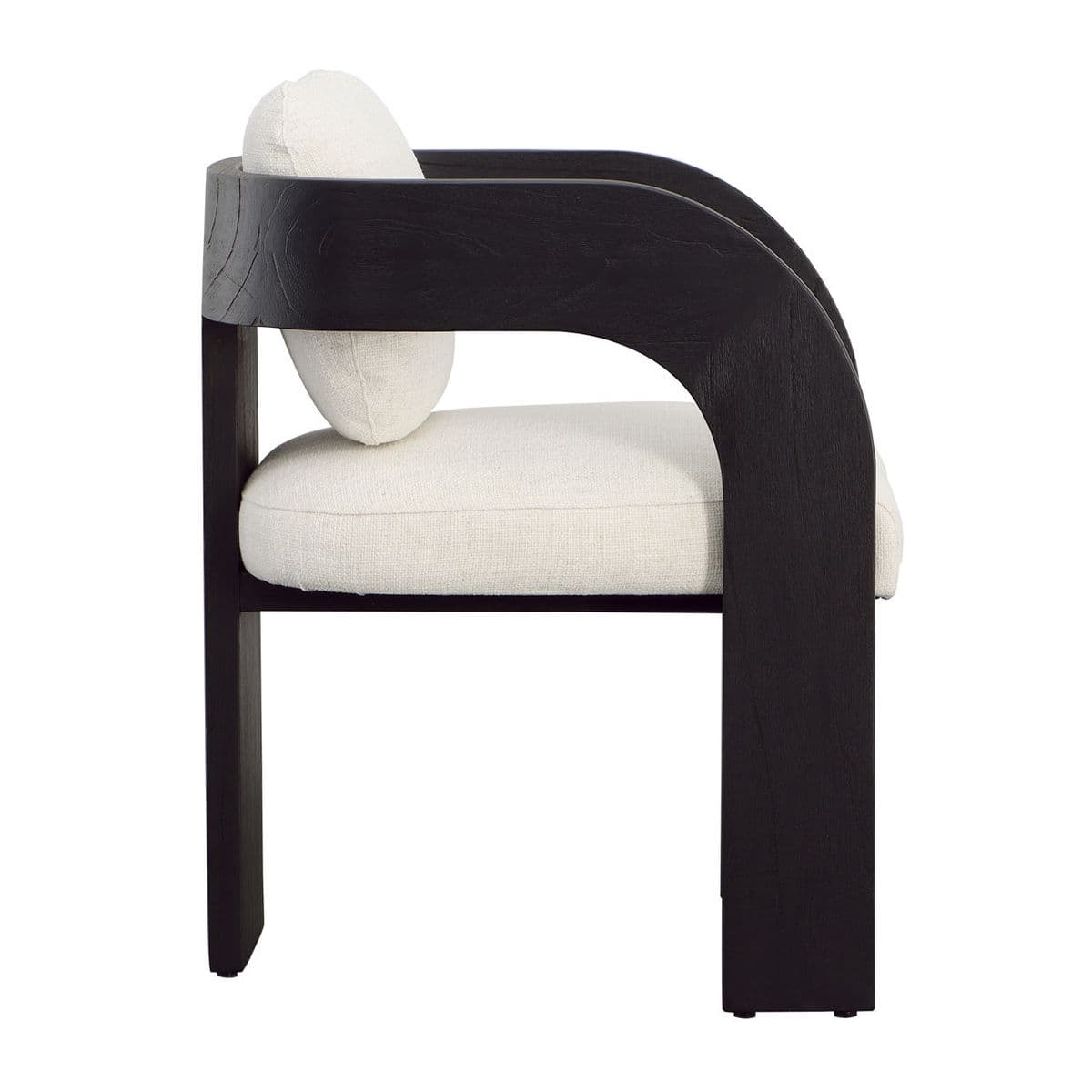 Mod Black Arched Arm Dining Chair - Thumbnail 4