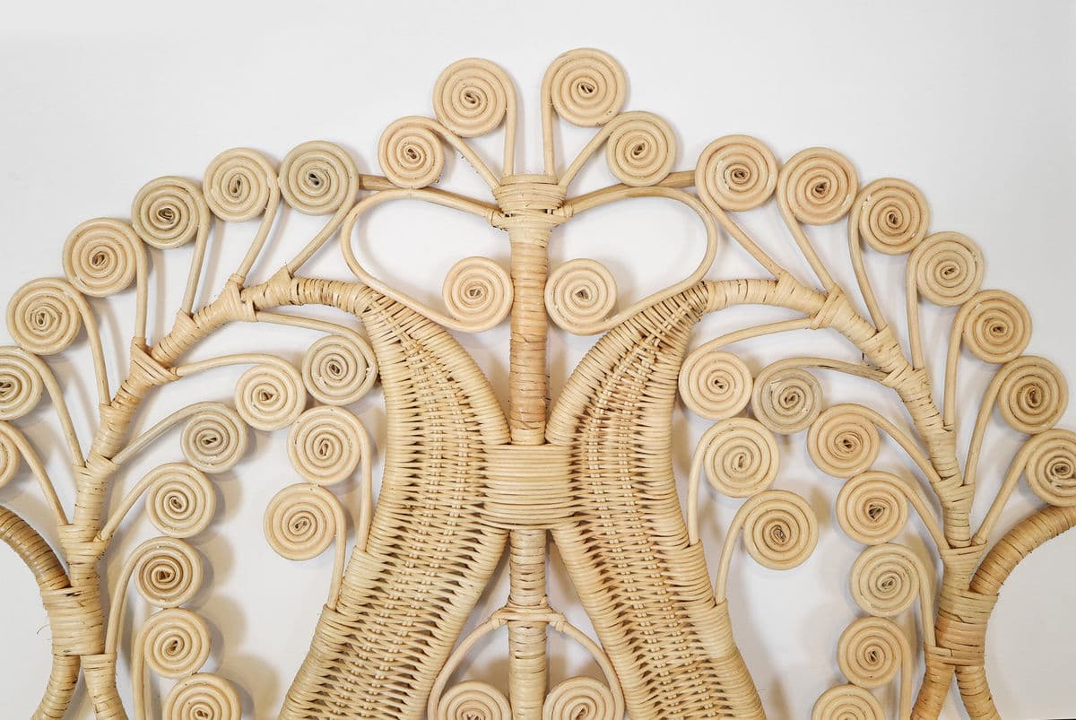 Natural Wicker Palm Headboard King - Thumbnail 4