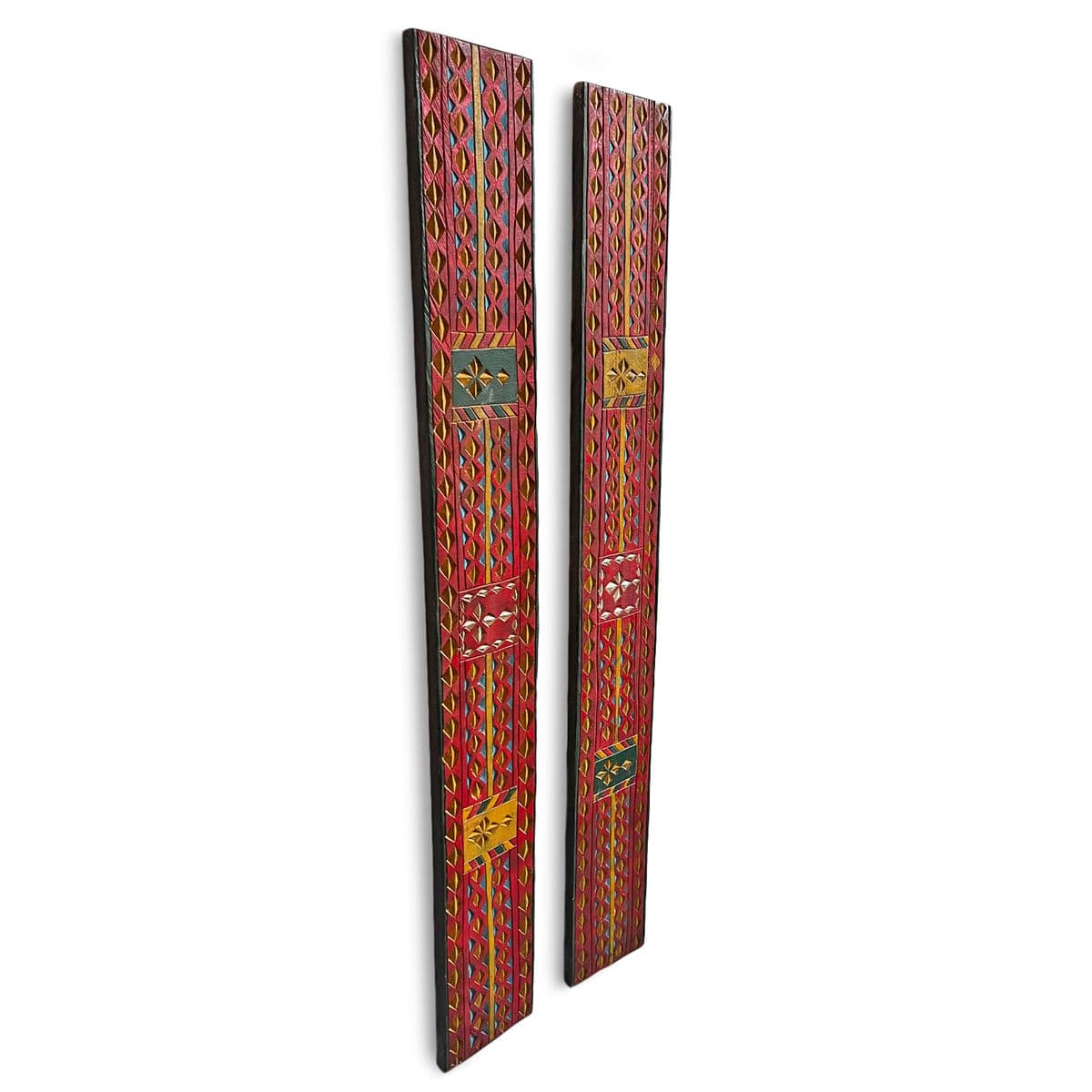 Pair of Vintage Amhara Painted Panels - Thumbnail 4