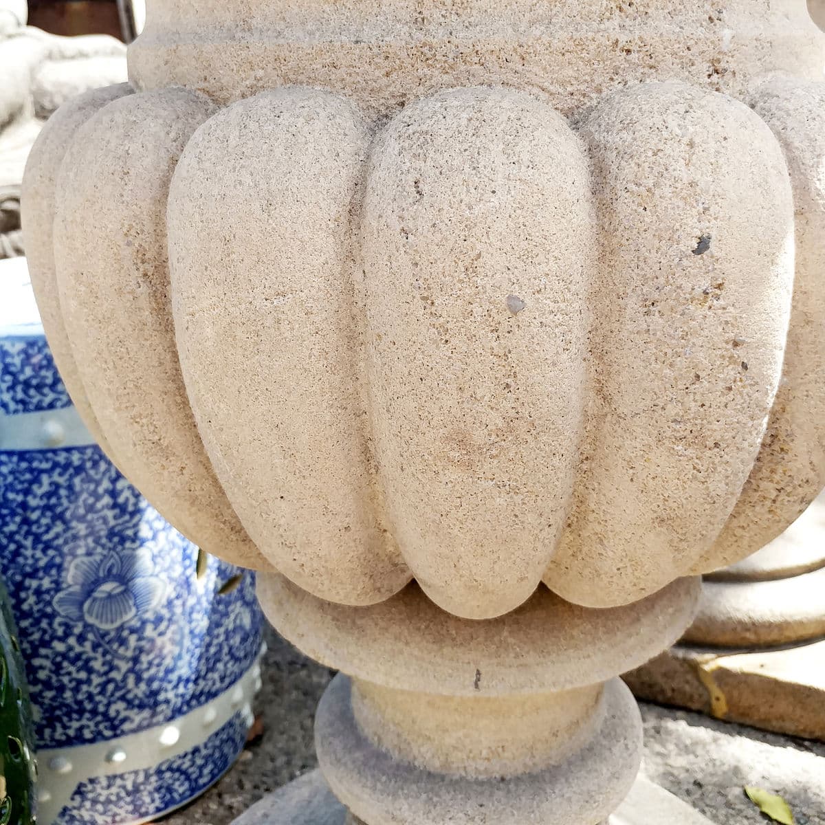 1920s Sandstone Urn Planter - Thumbnail 4