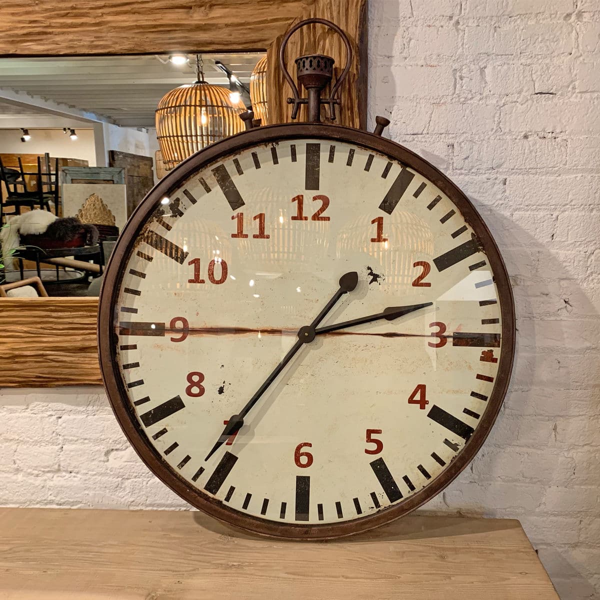 Vintage Style Stopwatch Clock - Thumbnail 4