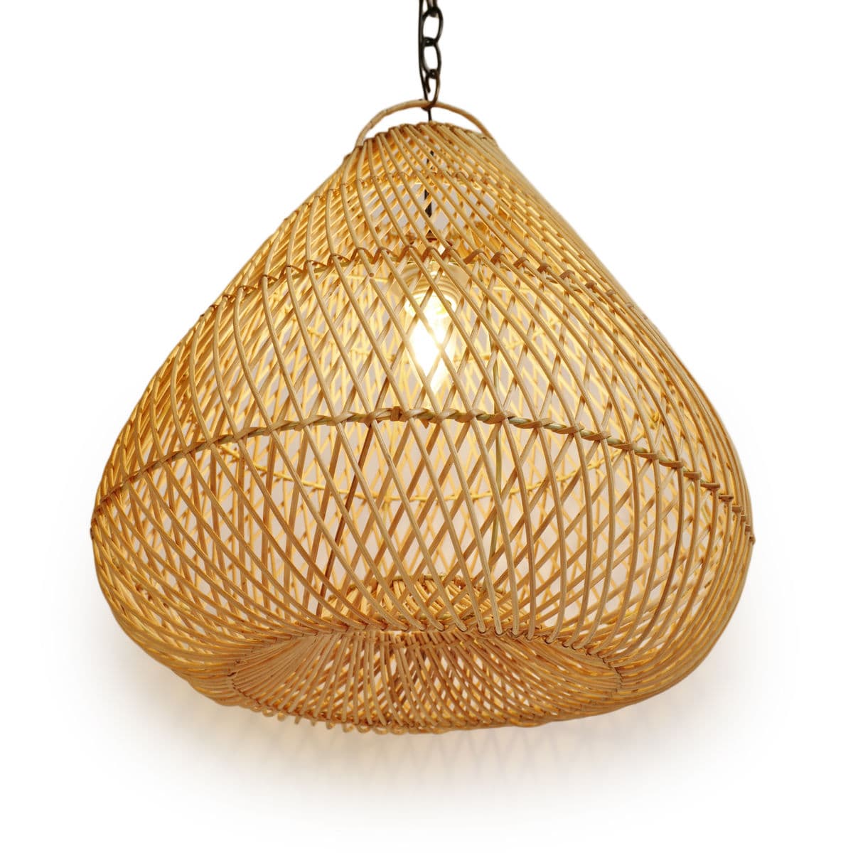 Raw Rattan Batu Drop Lantern Medium - Thumbnail 4