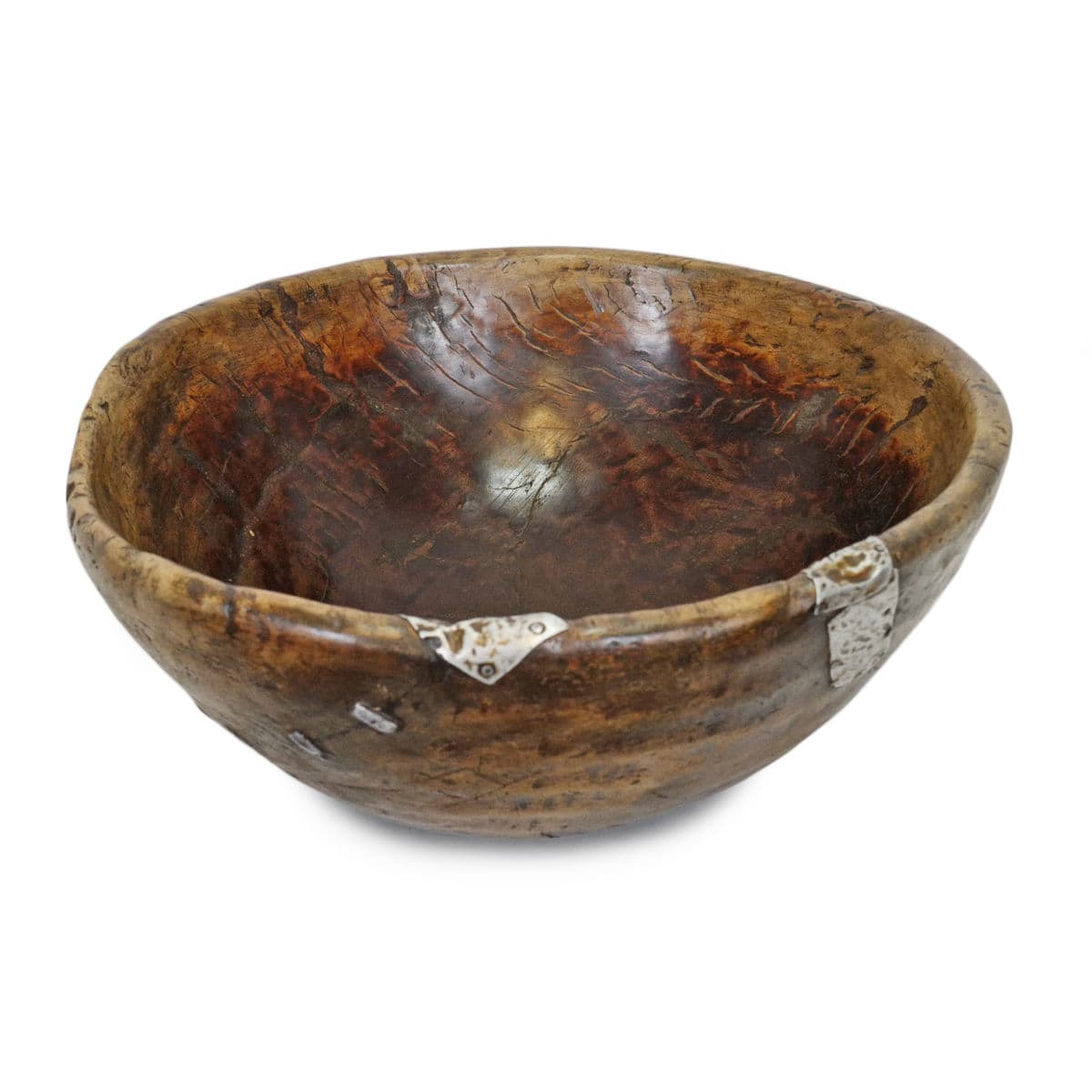 Large Vintage Fulani Wood Bowl - Thumbnail 4