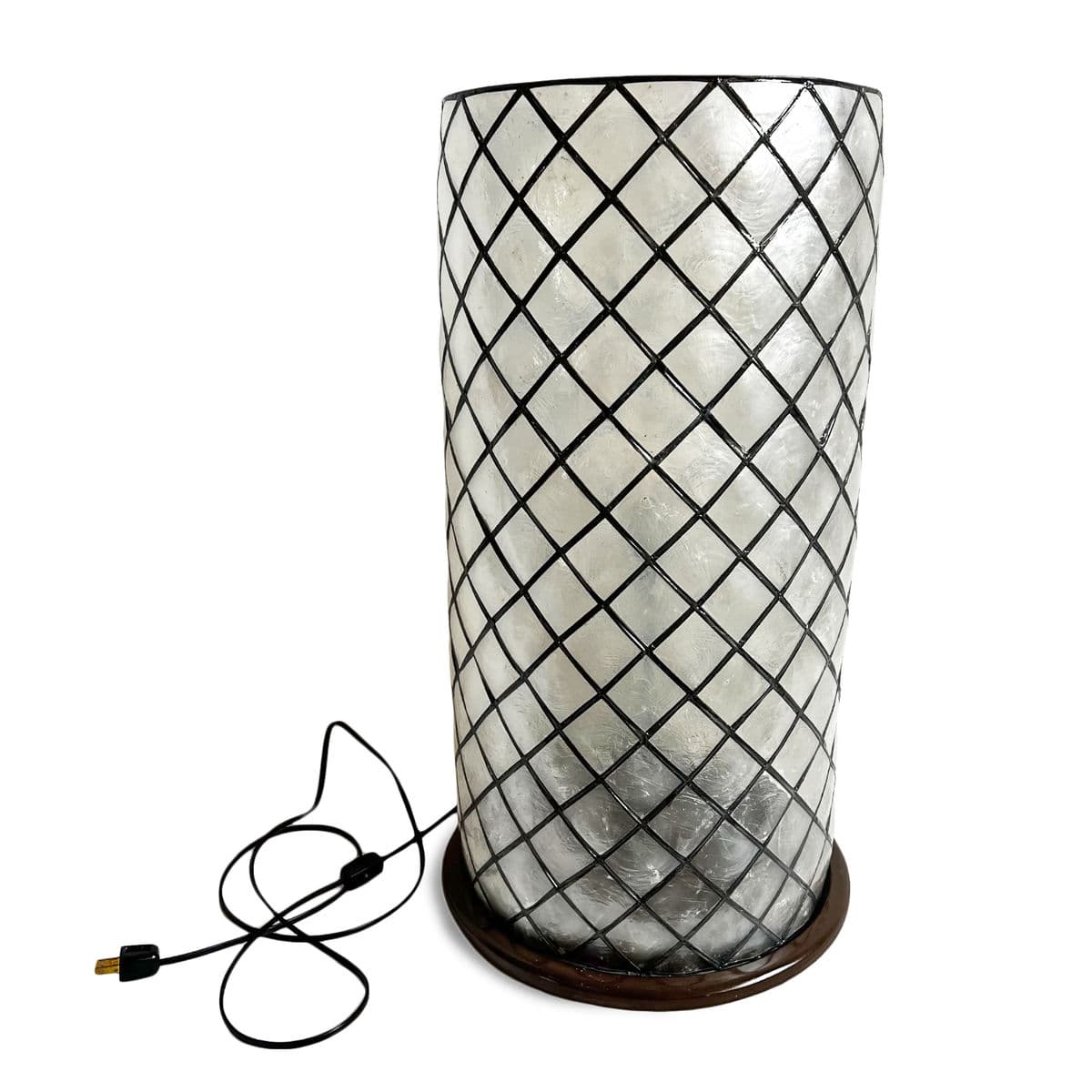 Capiz Cylinder Table Lamp - Thumbnail 4