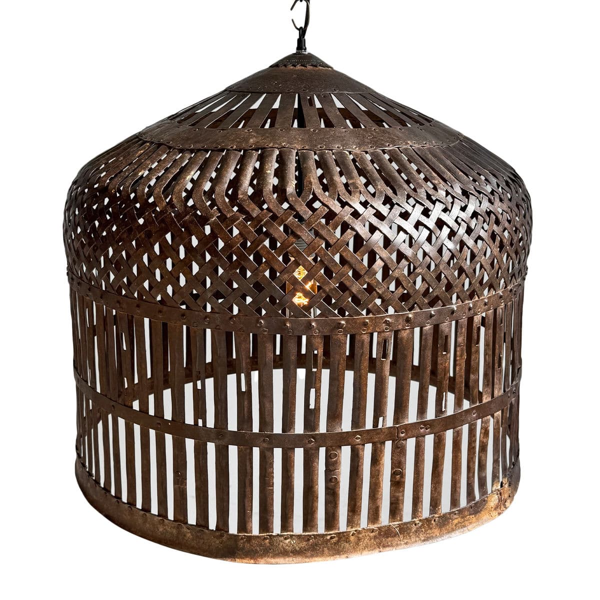 Vintage Iron Cage Pendant Light - Thumbnail 4