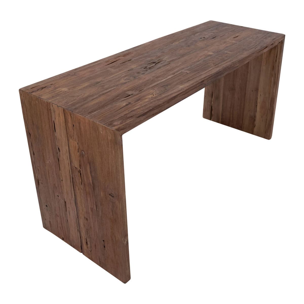 Modern Teak Waterfall Table Desk - Thumbnail 4