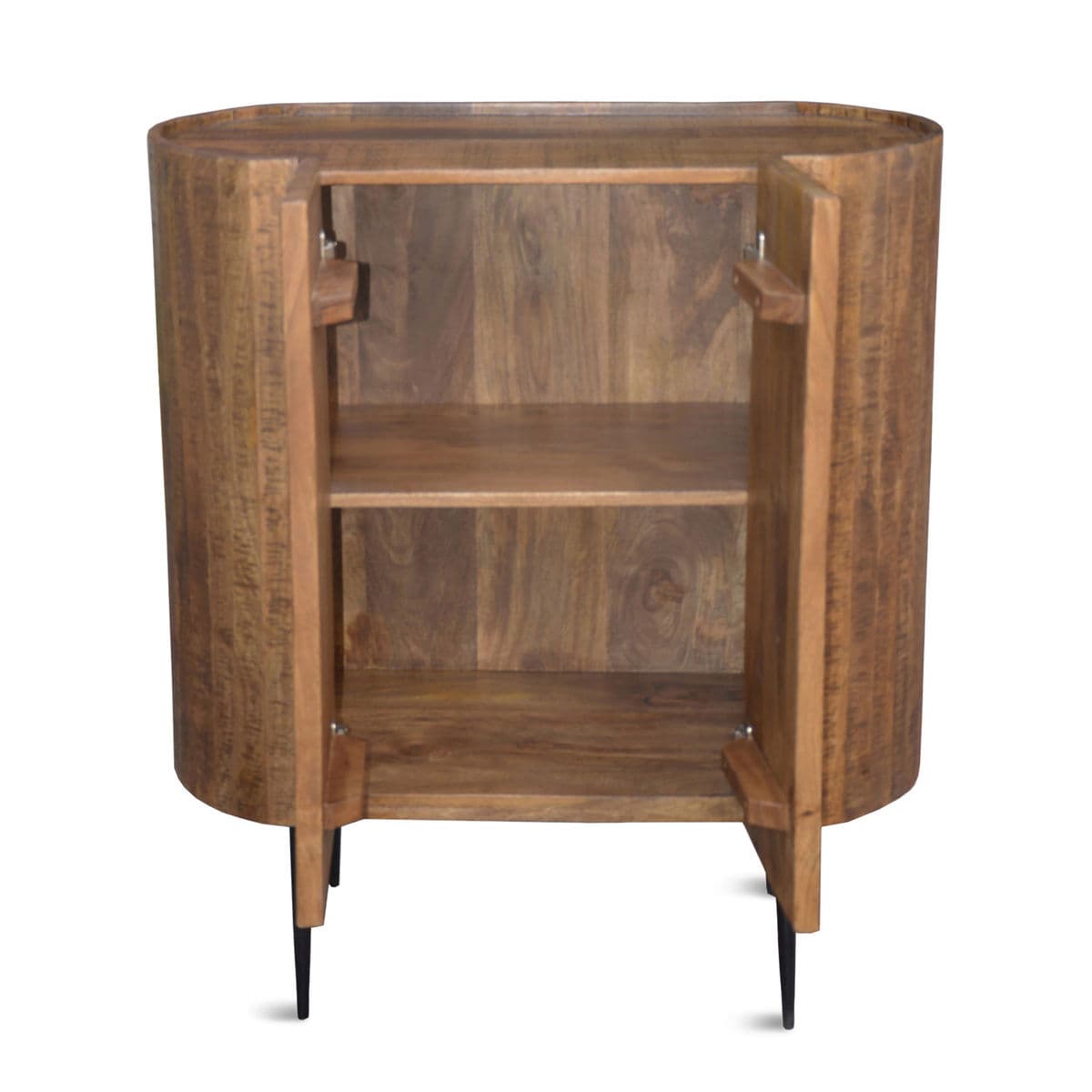 Oval Bevel Wood Bar Hostess Stand - Thumbnail 4