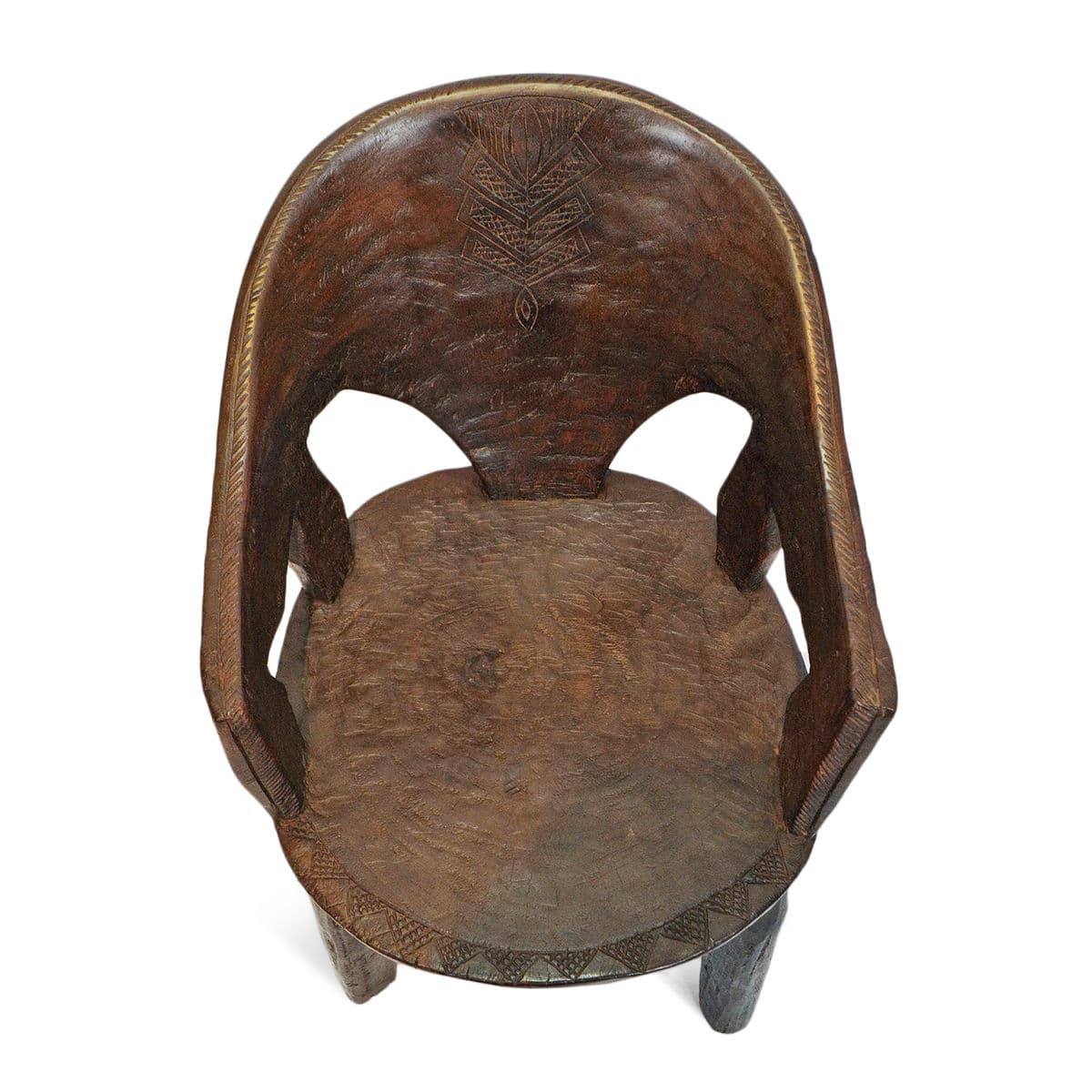 Vintage Guinea Village Chief Chair - Thumbnail 4