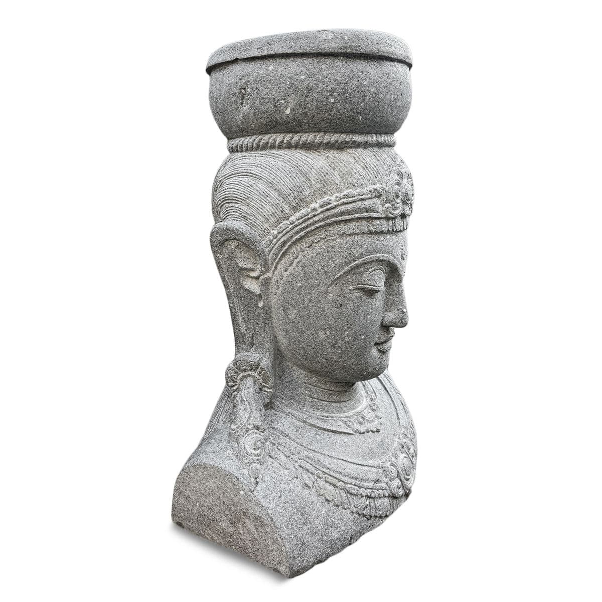 Stone Garden Dewi Sri Bust Planter - Thumbnail 4