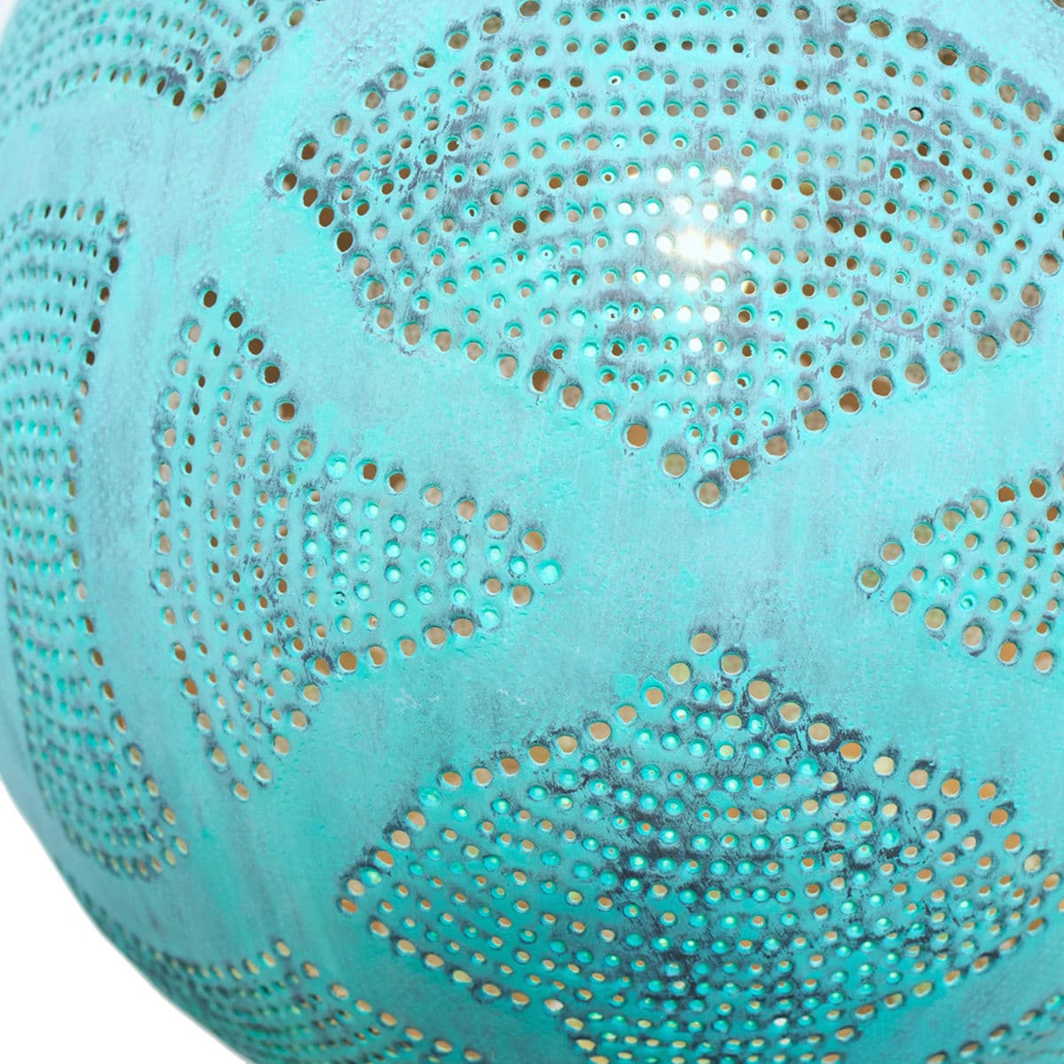 Verdigris Copper Globe Pendant Light Small - Thumbnail 4