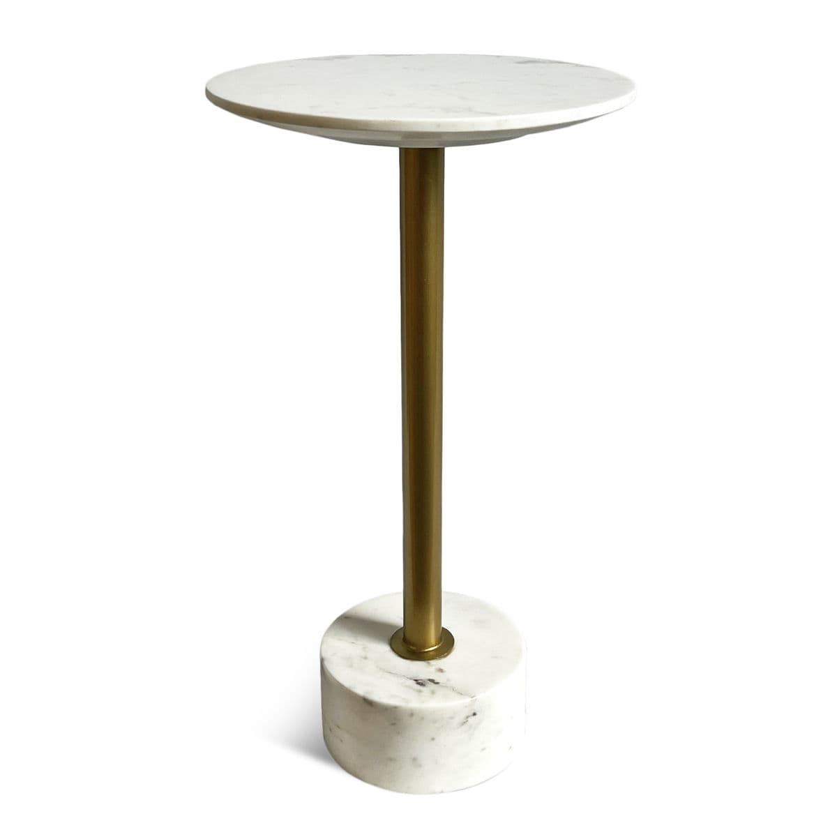 Small White Marble Side Table - Thumbnail 4