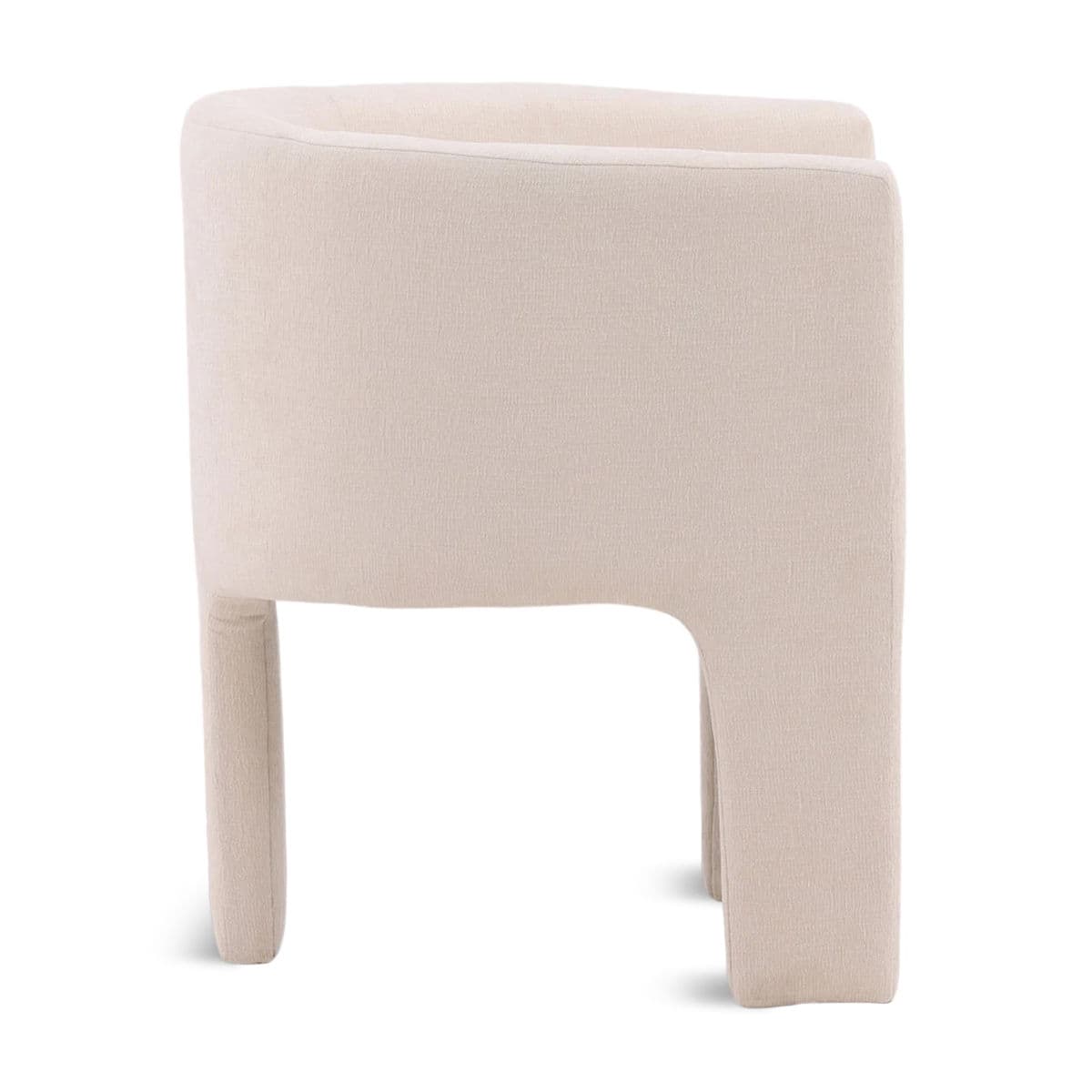 Cream U Back Arm Chair - Thumbnail 4