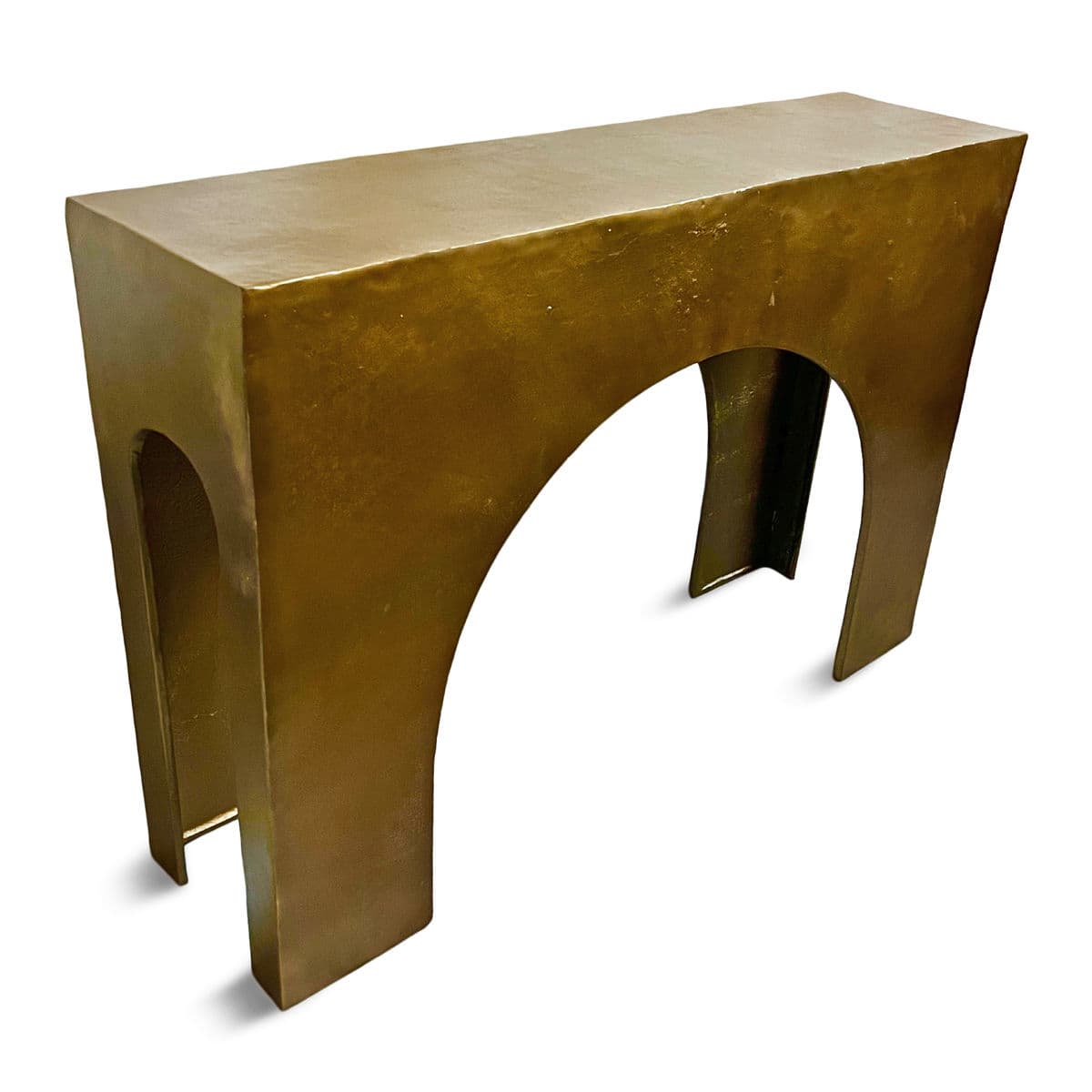 Brass Finish Arch Console Table - Thumbnail 4