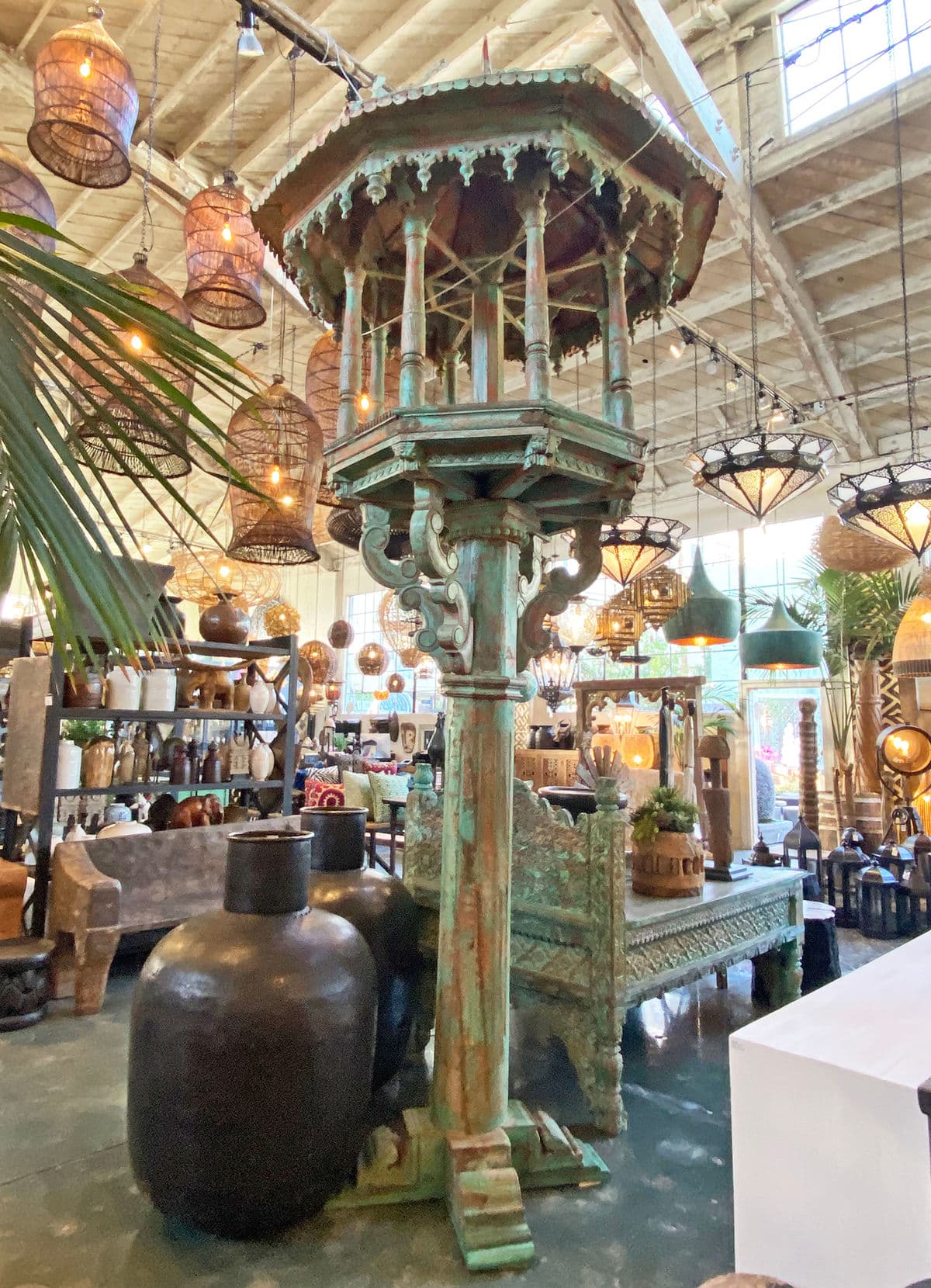 Antique Rajasthan Peacock Pavilion - Thumbnail 4