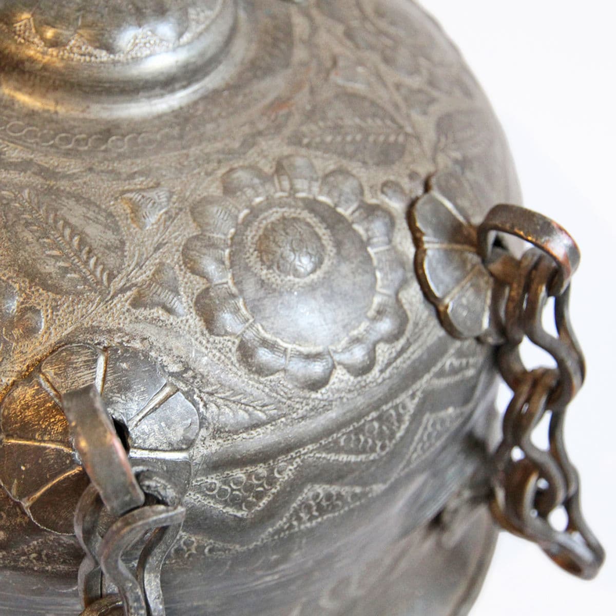 Antique India Copper Chapati Box - Thumbnail 4