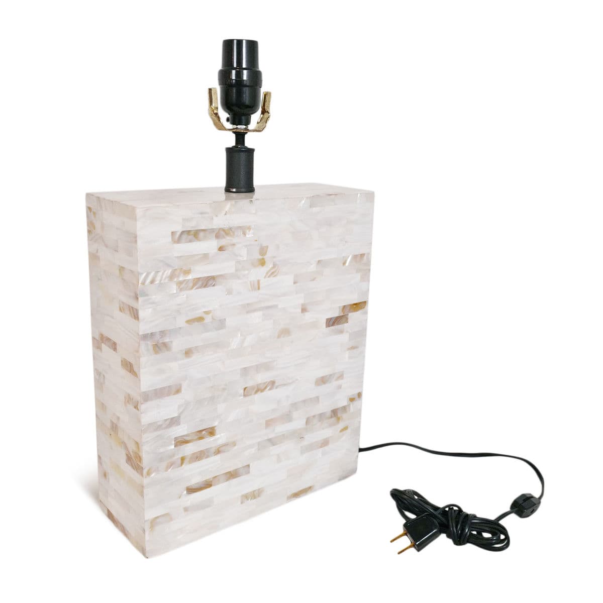 White Mother of Pearl Lamp Base - Thumbnail 4