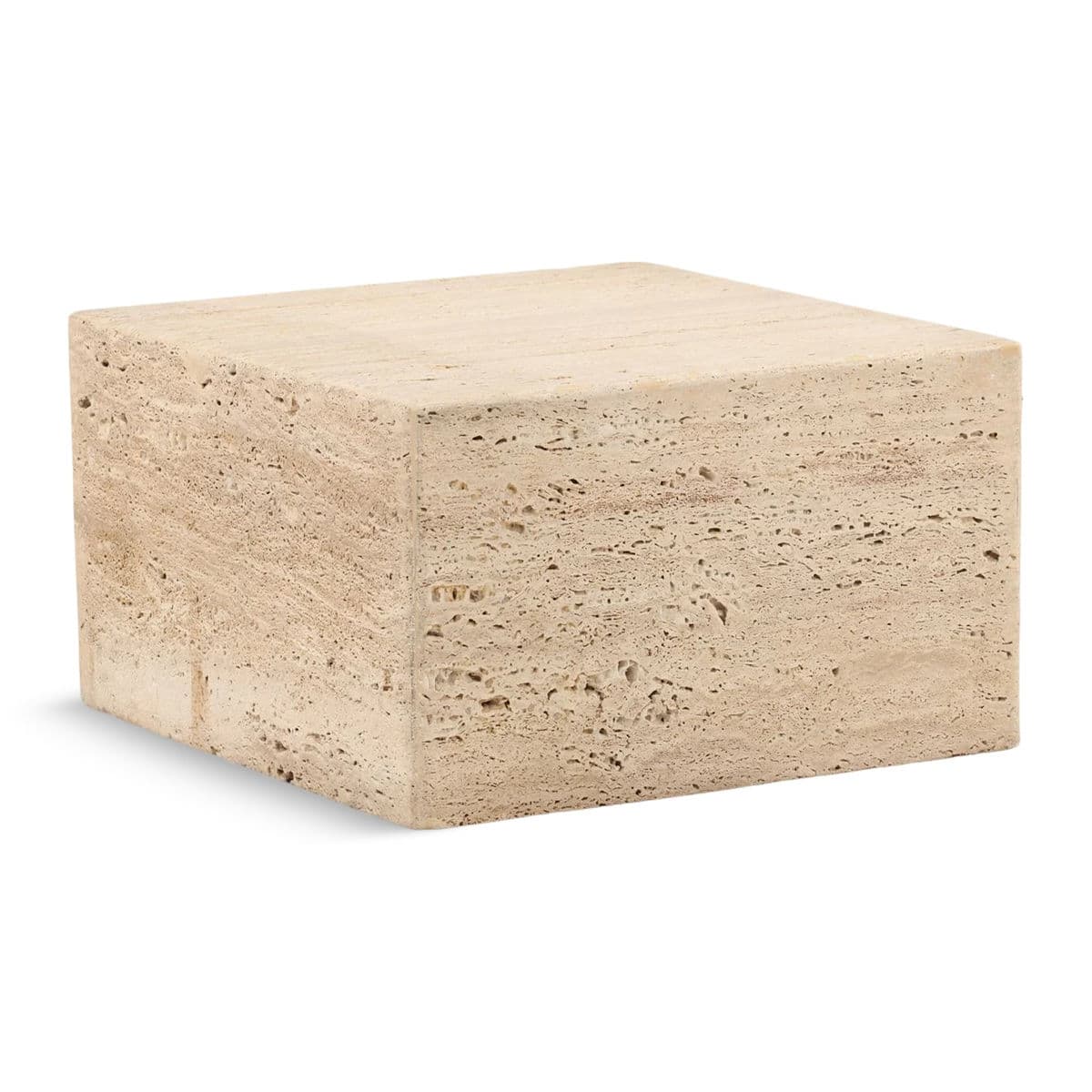 Travertine Block Coffee Table - Thumbnail 4