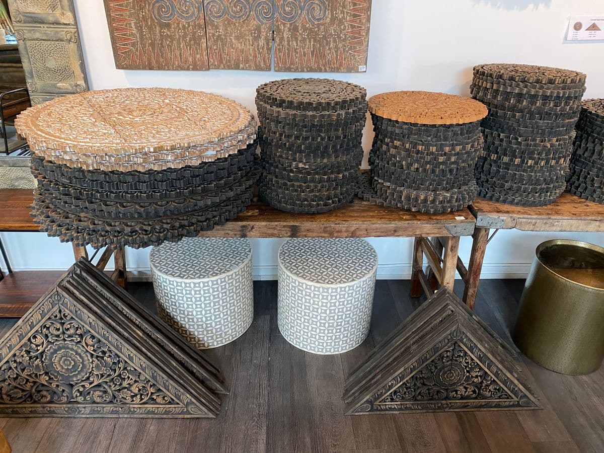 Antique Burn Medallion Carved Panel 18 - Thumbnail 4