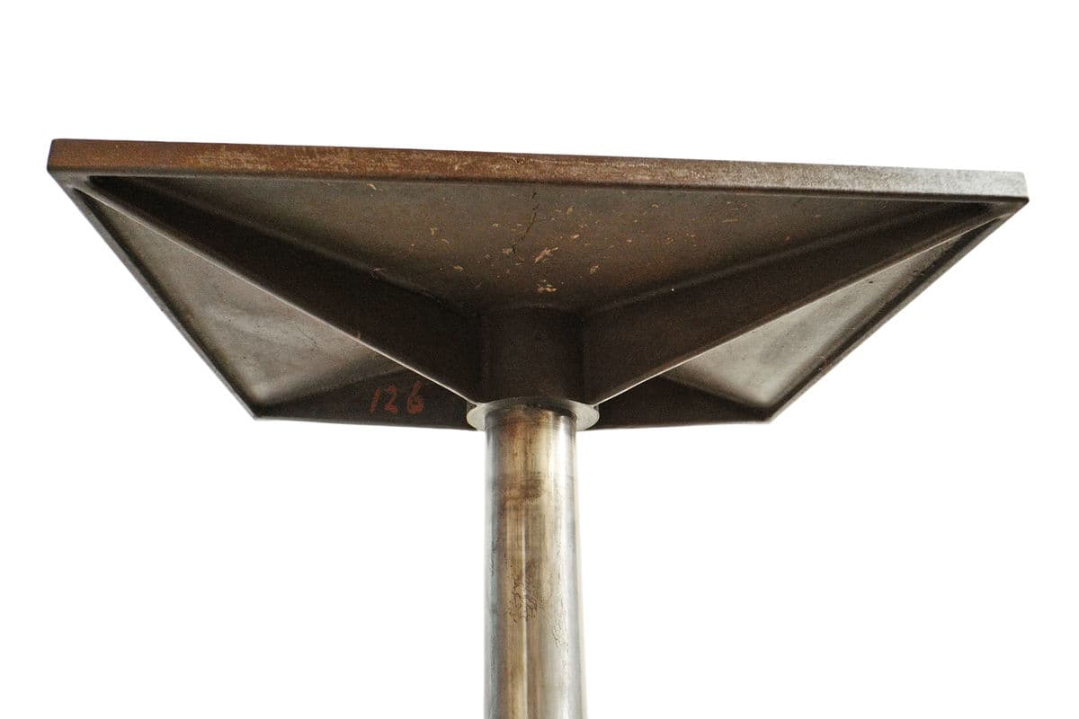 Vintage Industrial Iron Adjustable Bar Table - Thumbnail 4