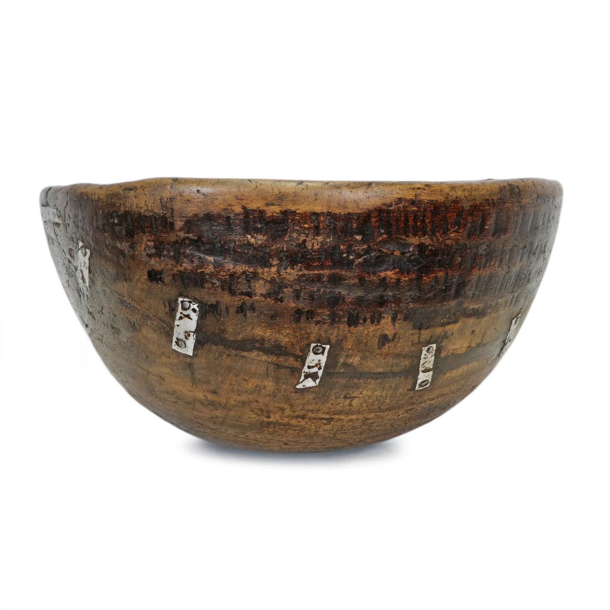 Large Vintage Fulani Wood Bowl - Thumbnail 4
