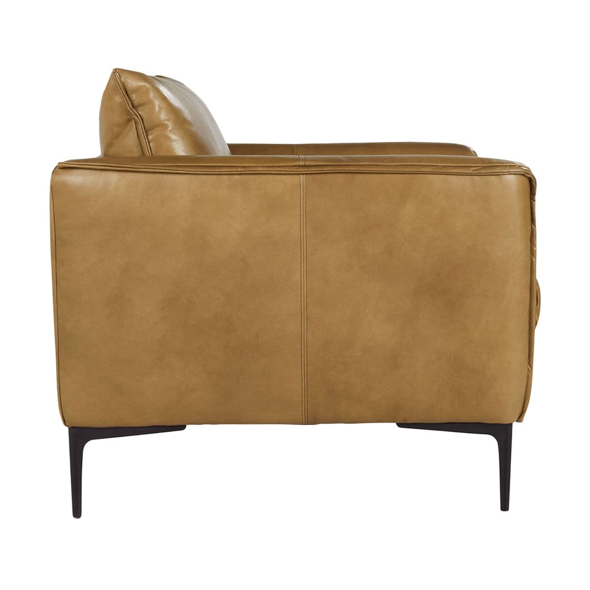 Tahoe Tan Leather Club Chair - Thumbnail 4