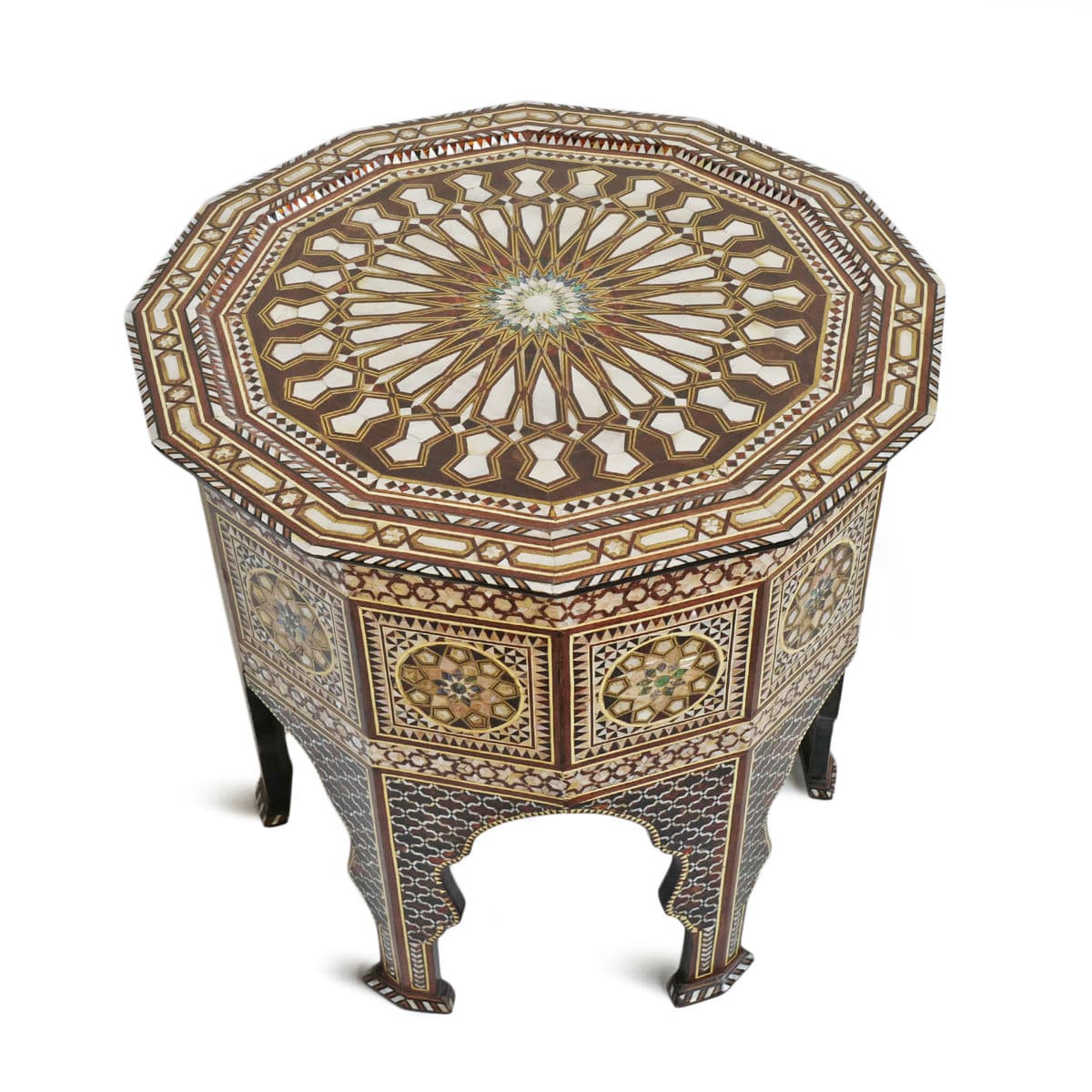Vintage Syrian Inlay End Table - Thumbnail 4