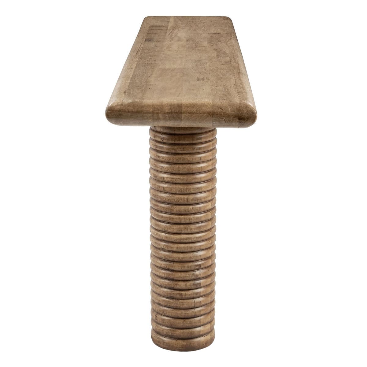 Ribbed Leg Reclaimed Wood Console - Thumbnail 4