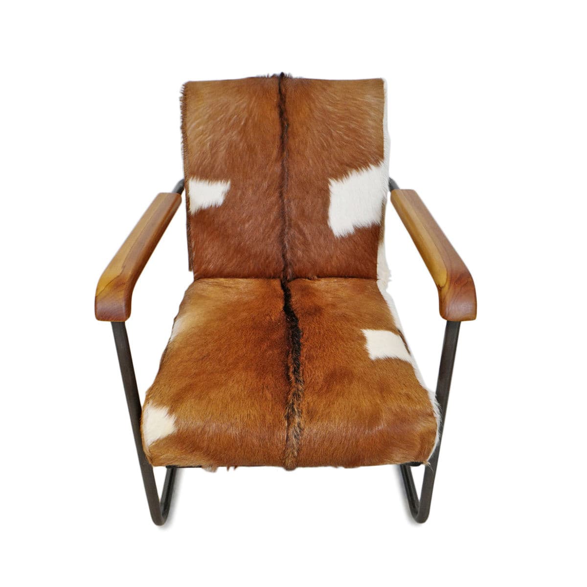 Deco Goat Hide Arm Chair - Thumbnail 4