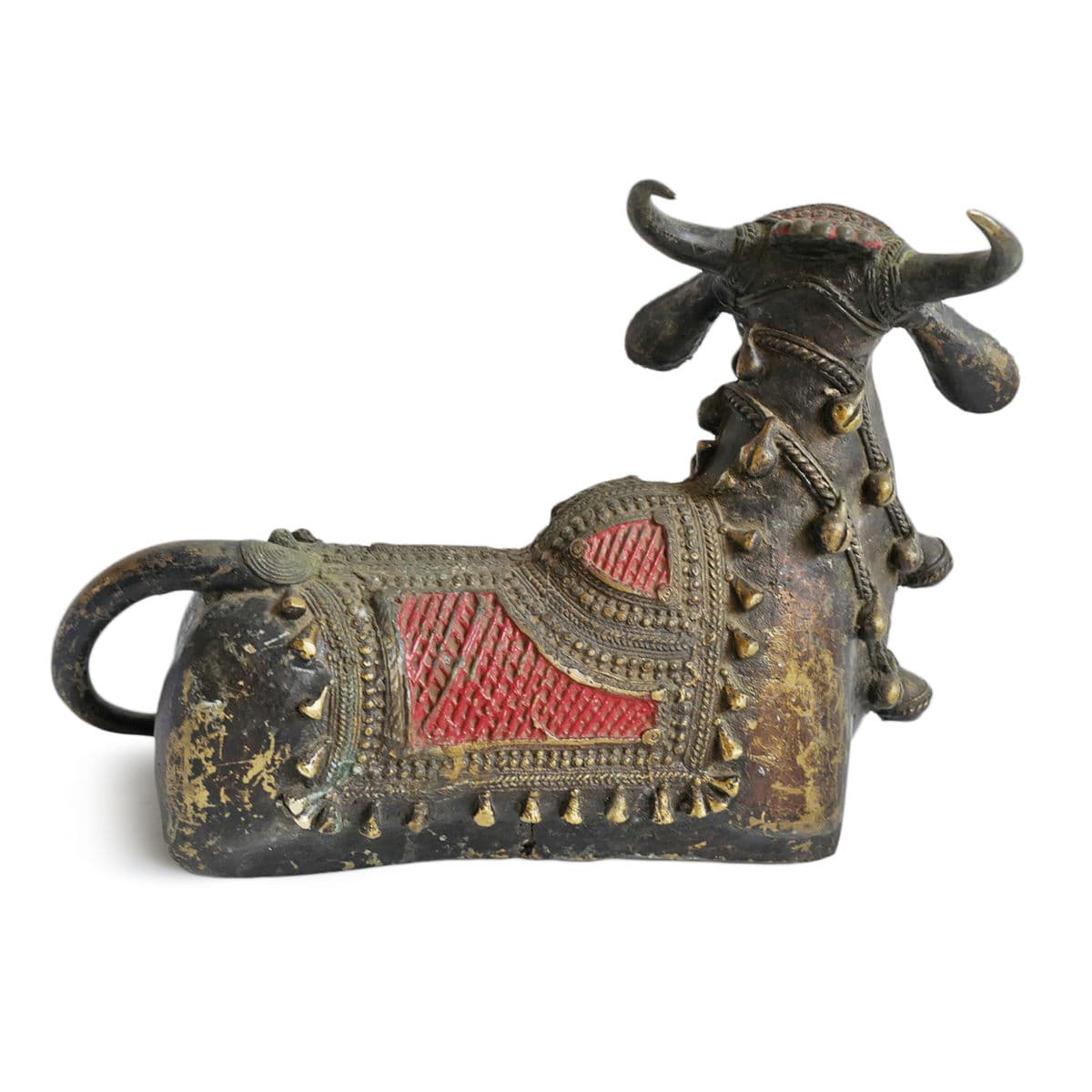 Antique Brass Nandi Bull India - Thumbnail 4