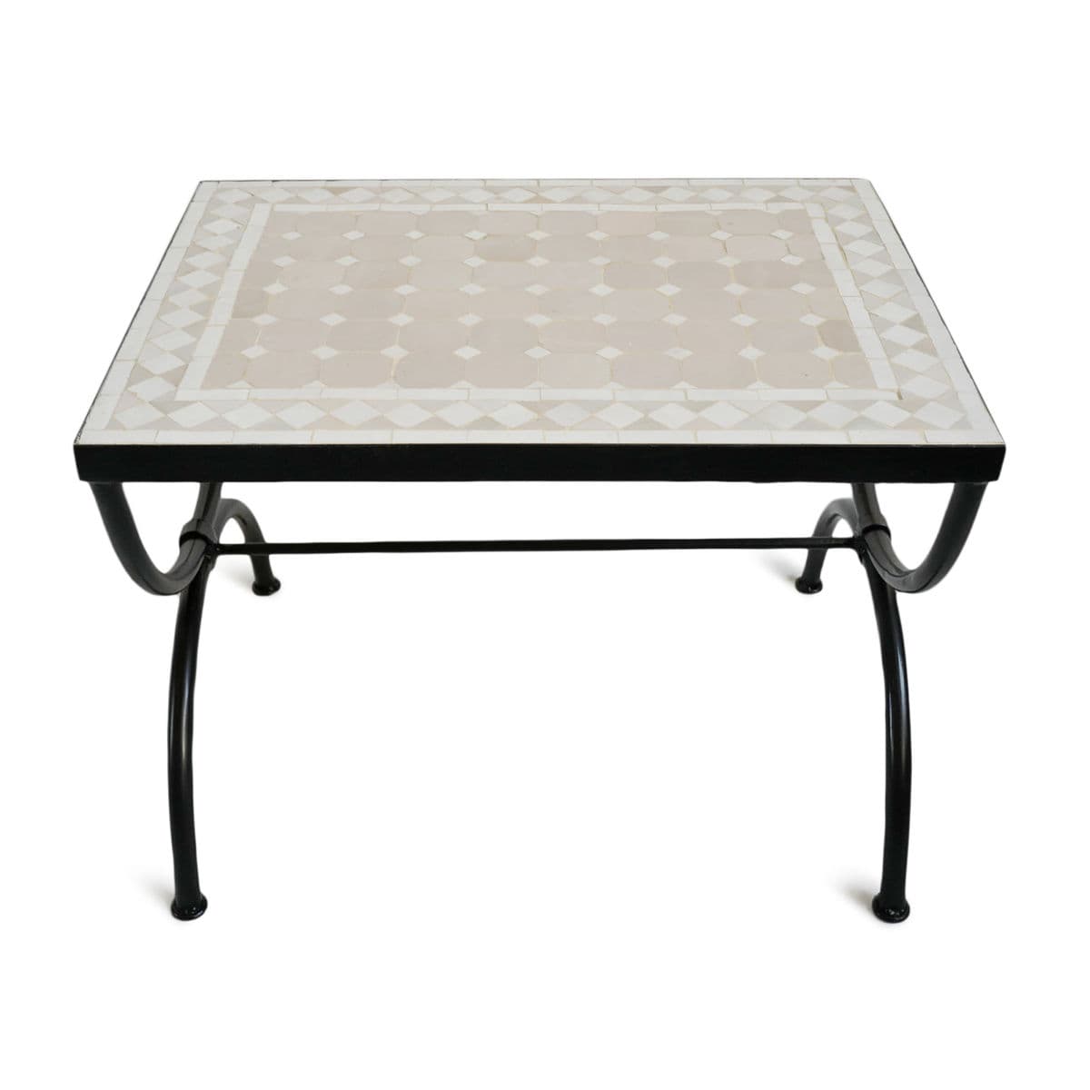Outdoor Mosaic & Iron Side Table - Thumbnail 4