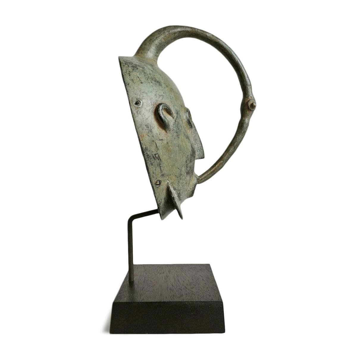 Kulango Bronze Hornbill Mask - Thumbnail 4