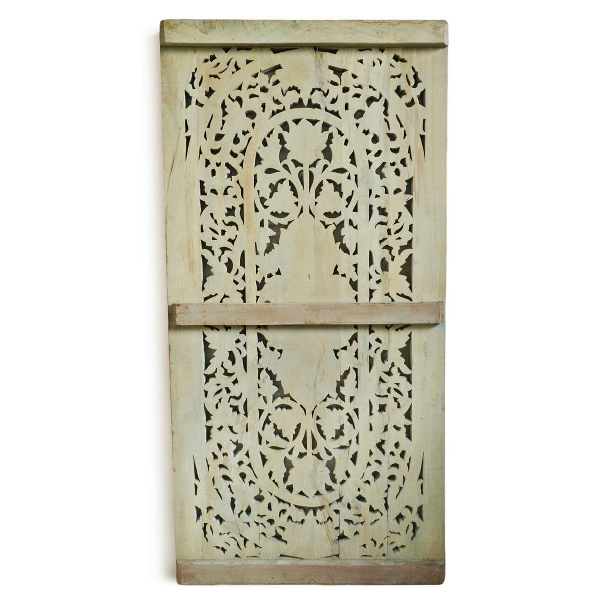 Blue Wash Wood Carved Panel - Thumbnail 4