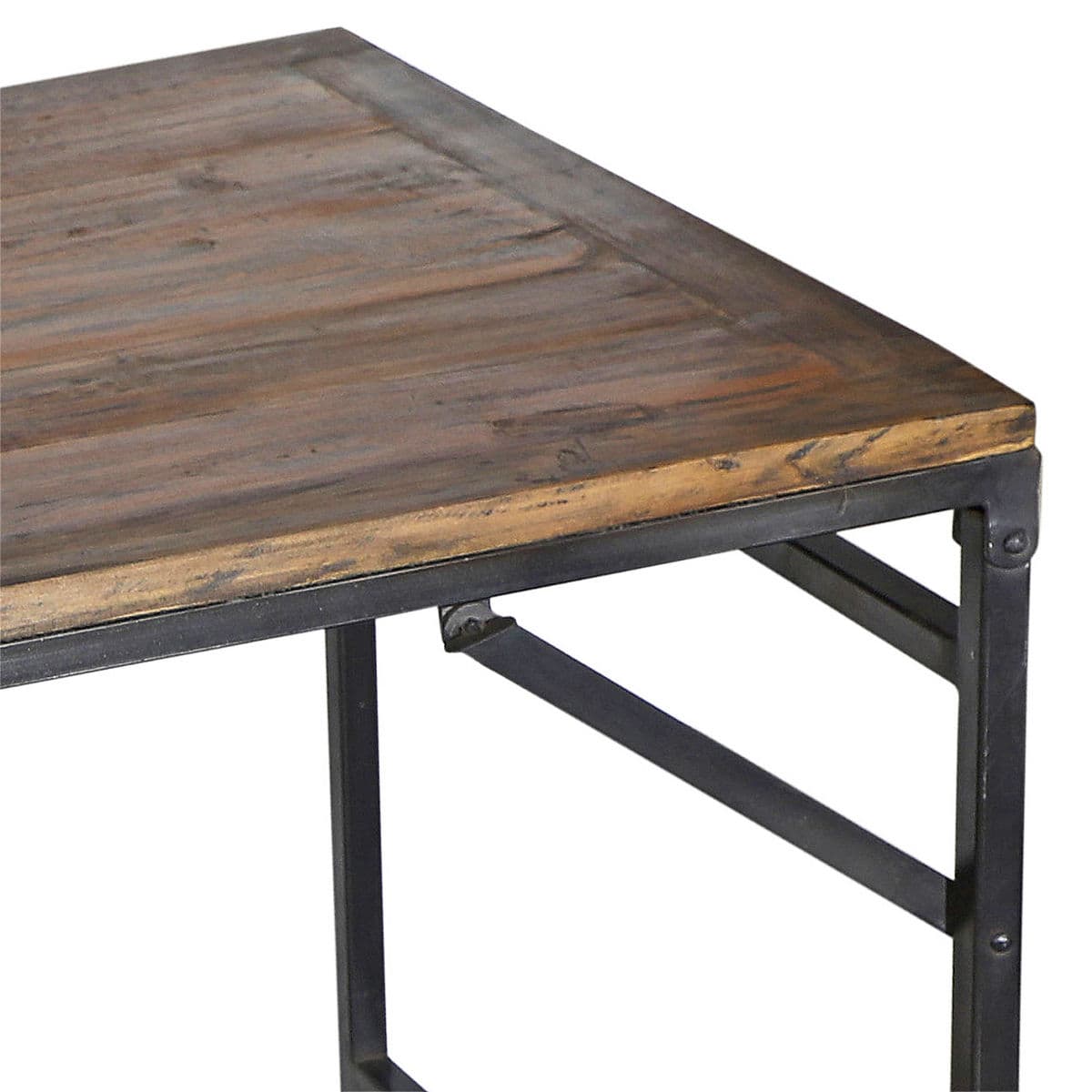 Salvaged Wood Folding Counter Table - Thumbnail 4