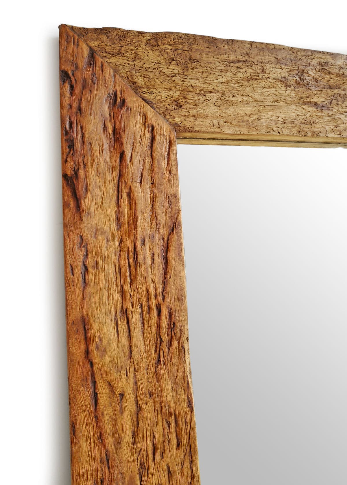 Salvaged Teak Full Length Mirror - Thumbnail 4