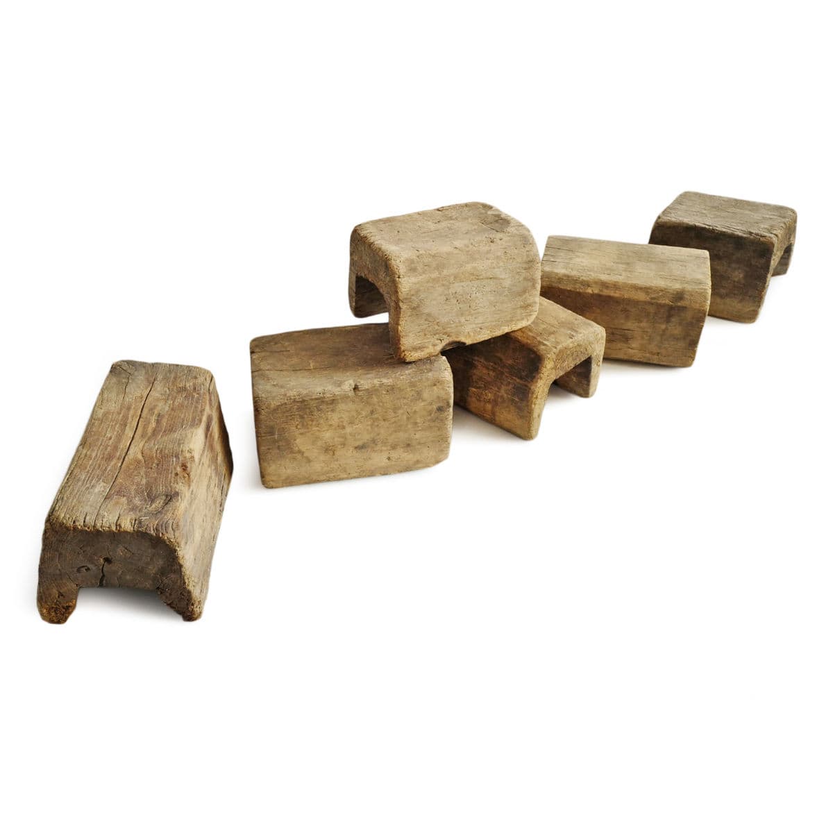 Old Chinese Wood Step Stool - Thumbnail 4